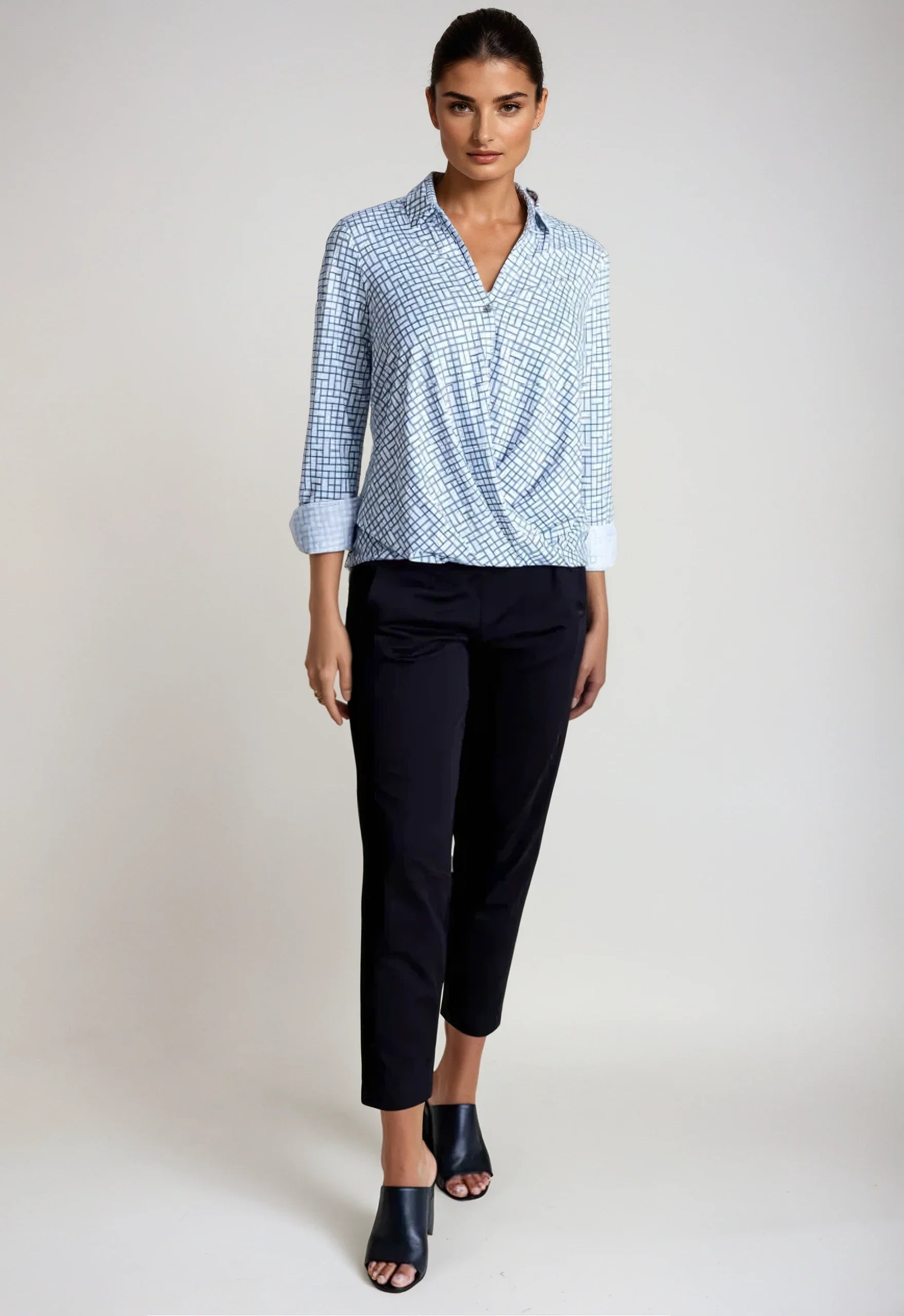 Barcelona Shirt - White & Blue - Women