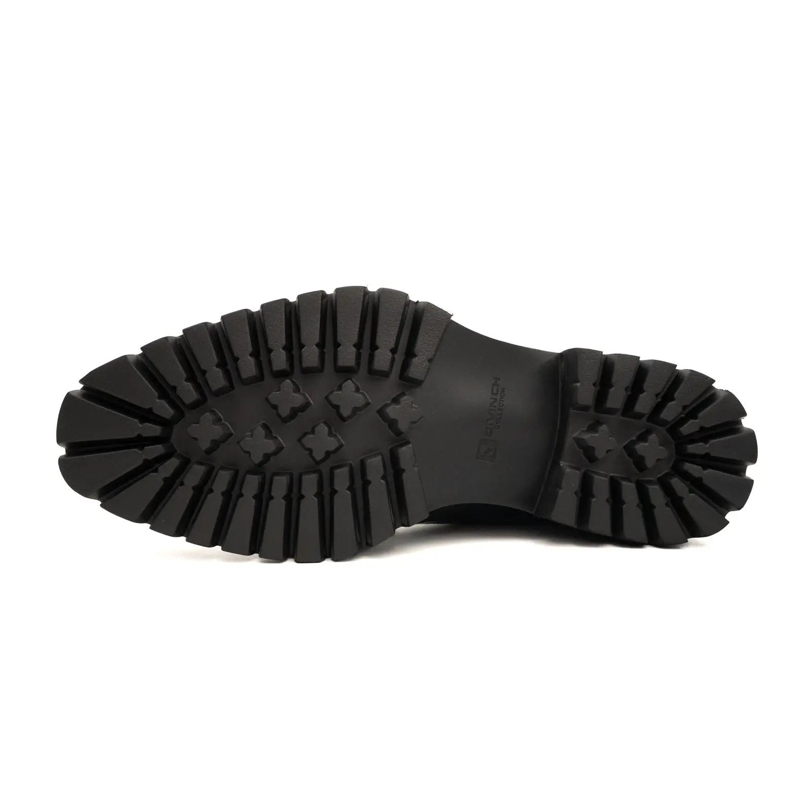 Blue Patent Lug Sole Boot