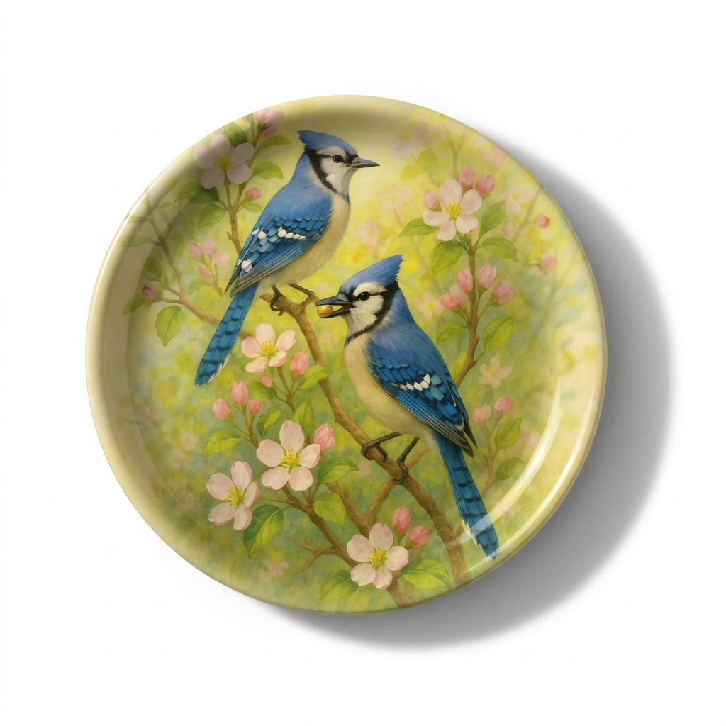 Blue Jays Birchwood Tray - Mini Round - Set of 2