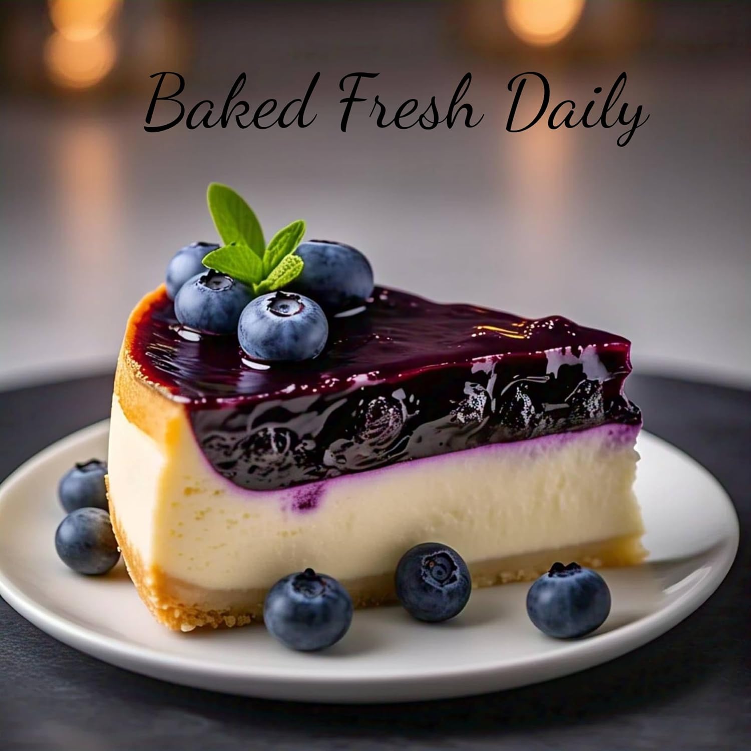 Andy Anand Sugar-Free Dunked Blueberry Cake, 2.5 lb – Keto & Diabetic-Friendly, Fresh Blueberry Juice Infused, No Preservatives Gift Box