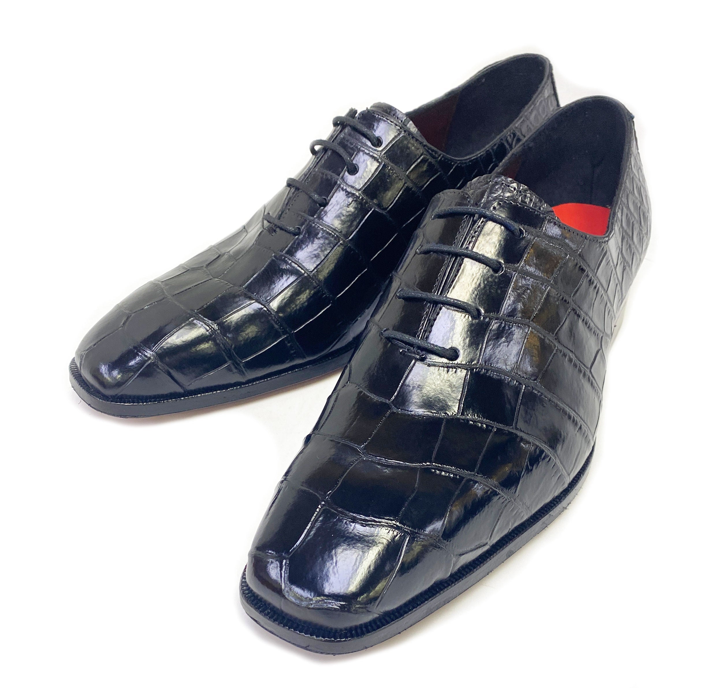 Maurice Bond Alligator Oxford - Black