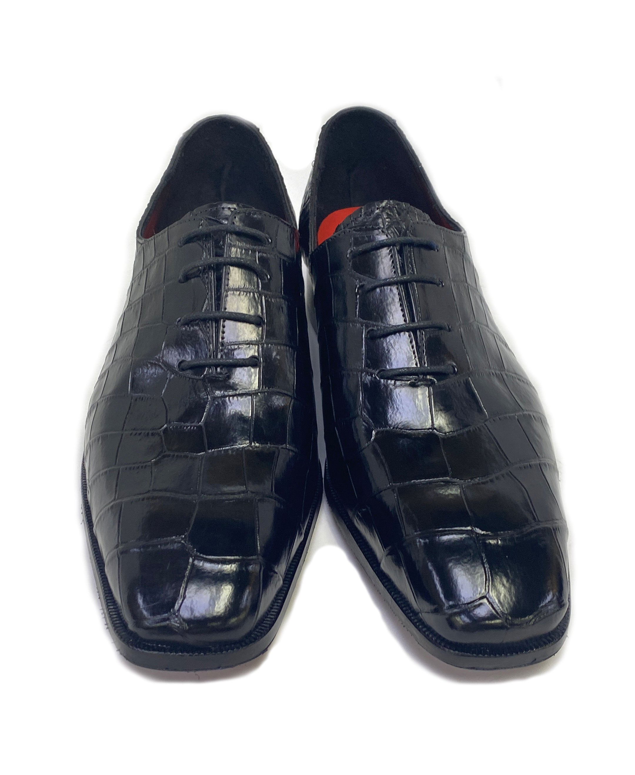 Maurice Bond Alligator Oxford - Black