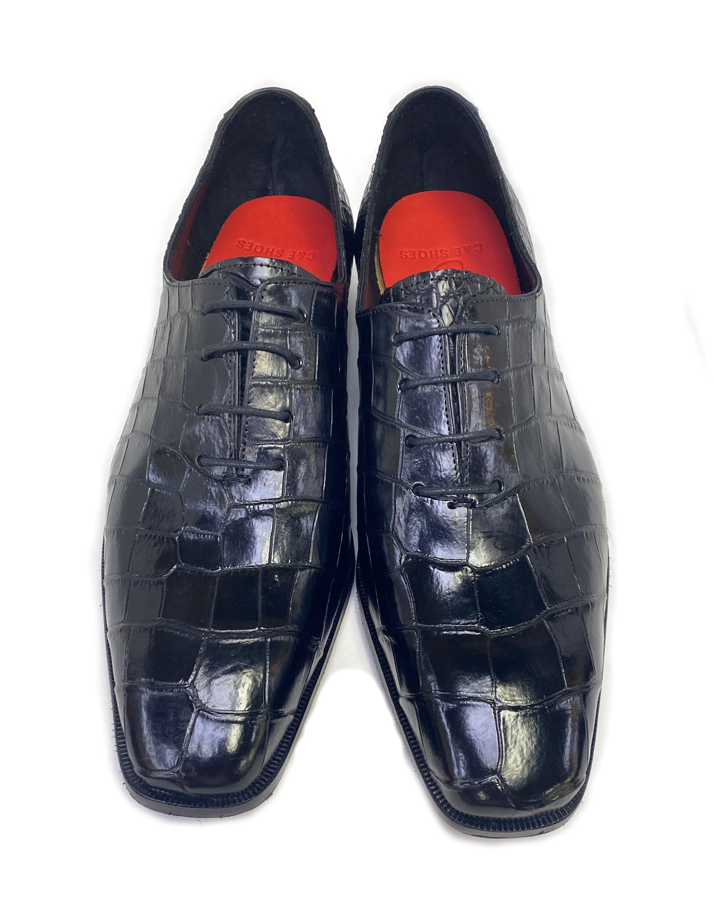 Maurice Bond Alligator Oxford - Black