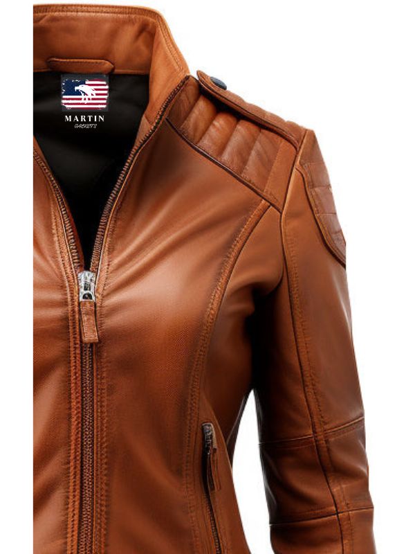 Brown Leather Jacket for Women – Designer Leather Jacket