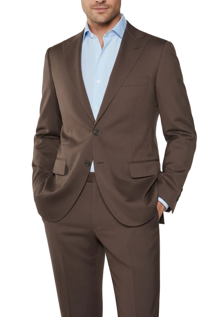 Brunello Cucinelli Pinstripe Cotton-Virgin Wool Suit