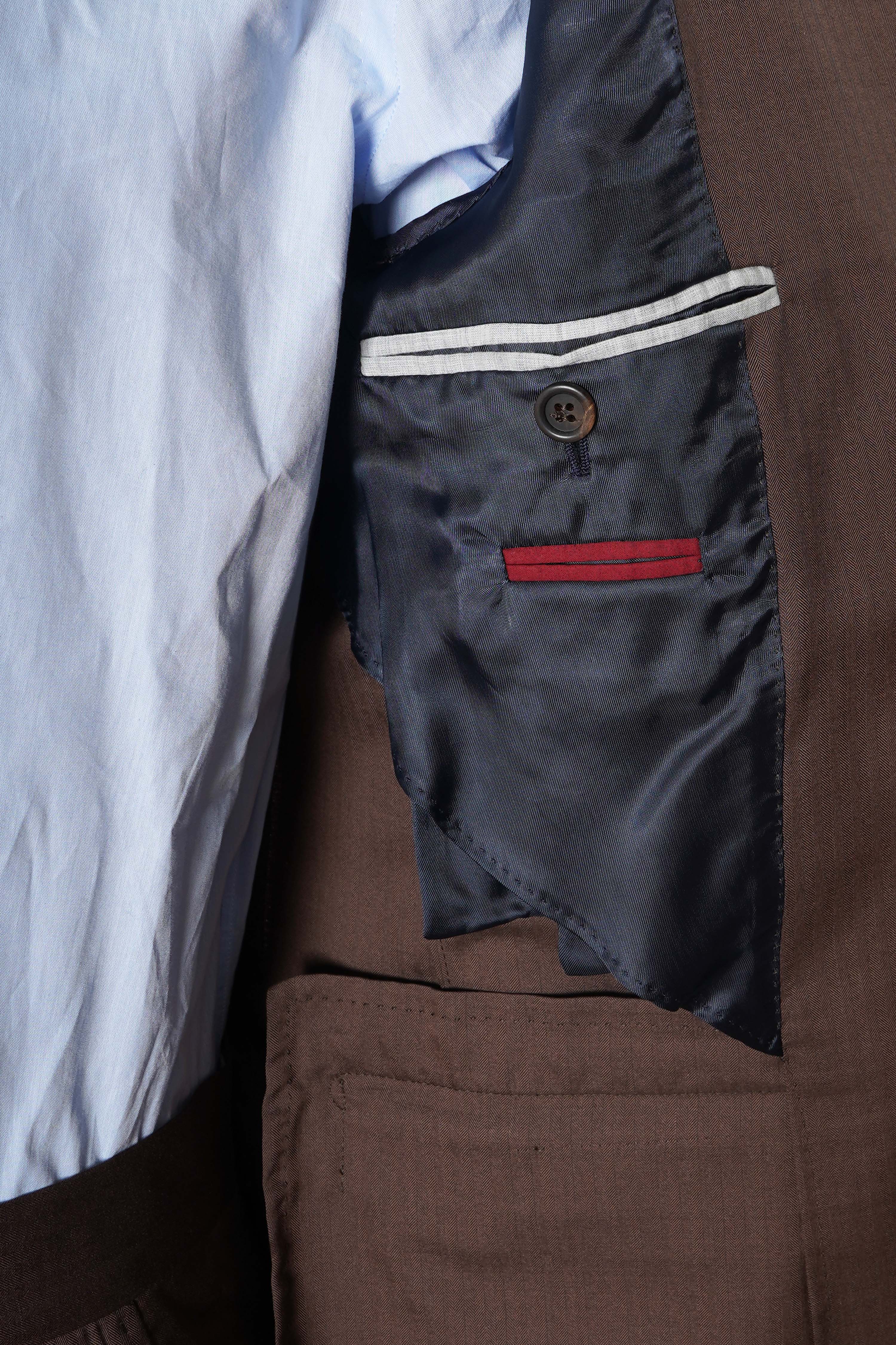 Brunello Cucinelli Pinstripe Cotton-Virgin Wool Suit