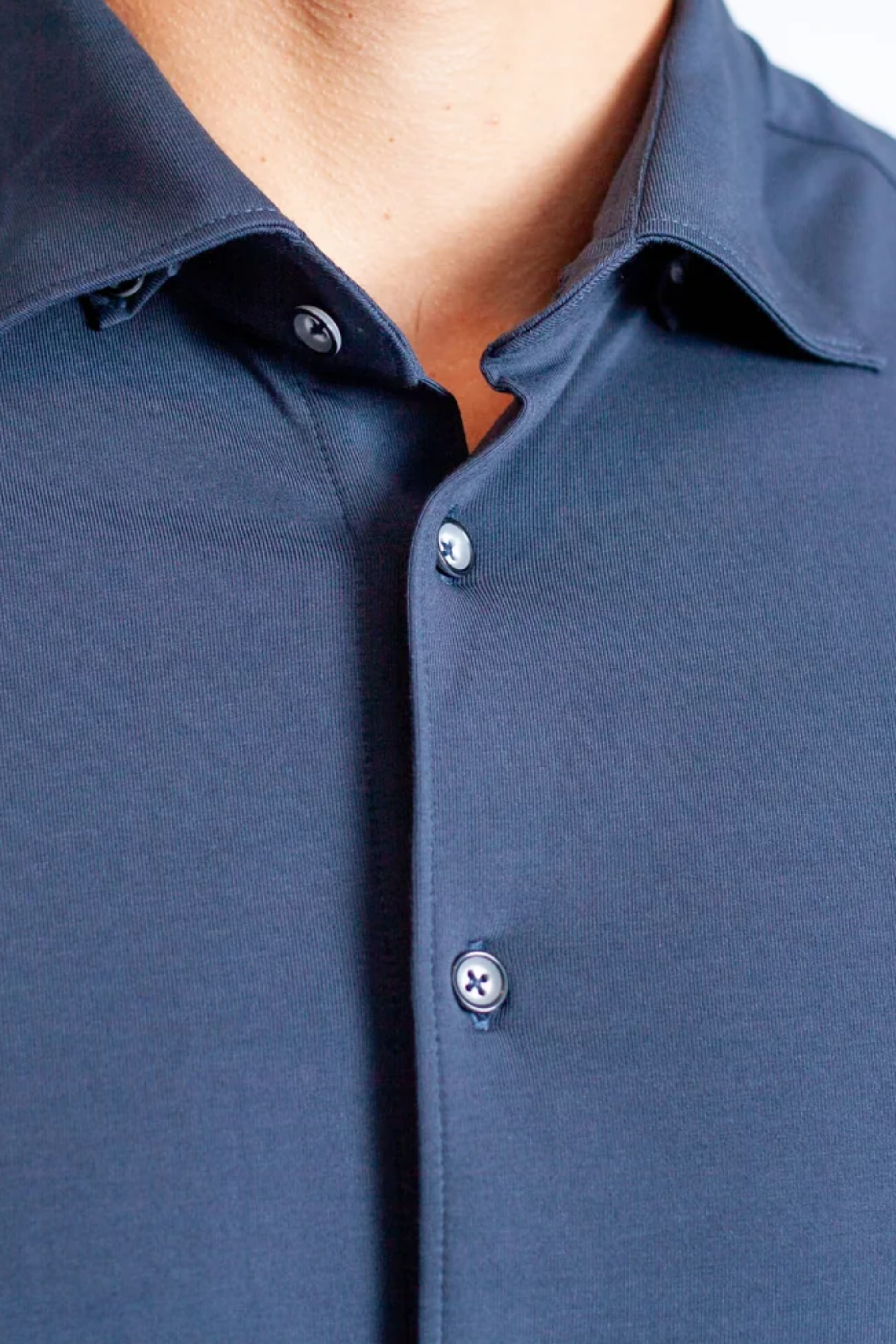 Cinqo 'Single Shot' Short Sleeve Shirt - Blue Night - Men