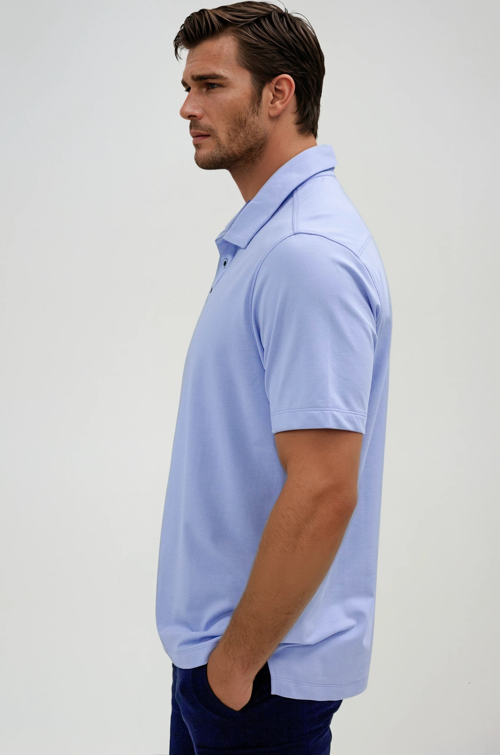 Buki Cinqo Polo - Cool Blue  - Men