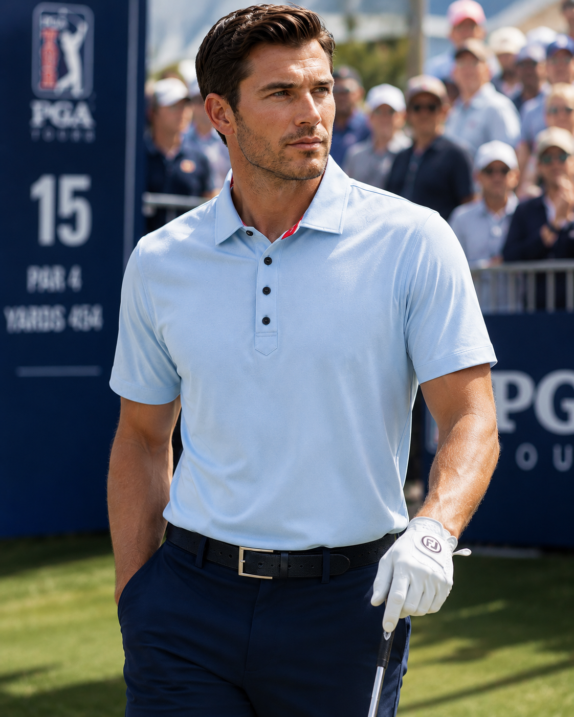 Buki Cinqo Polo - Cool Blue  - Men