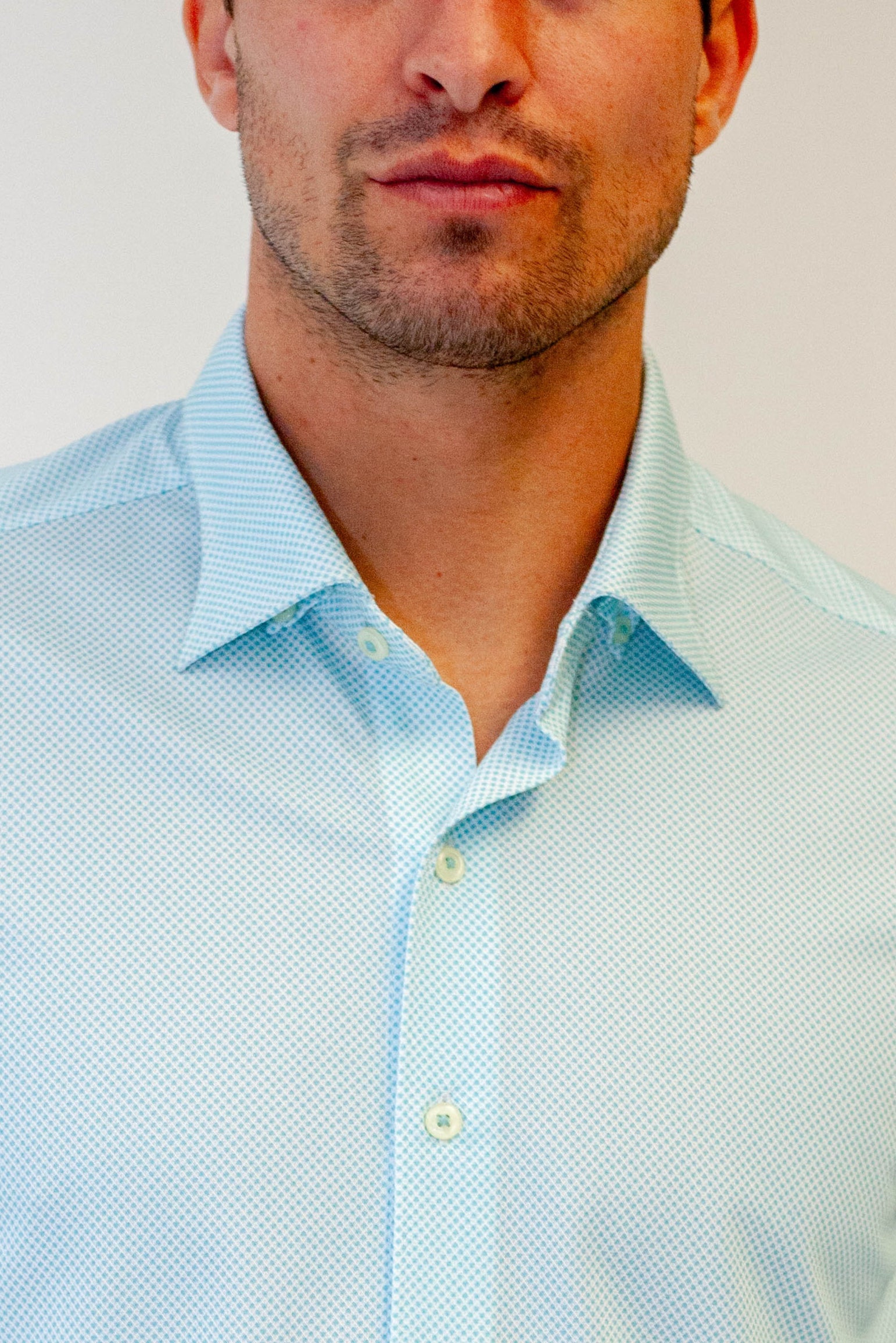 Studio Dot Long Sleeve Tech Shirt - Teal  - Men