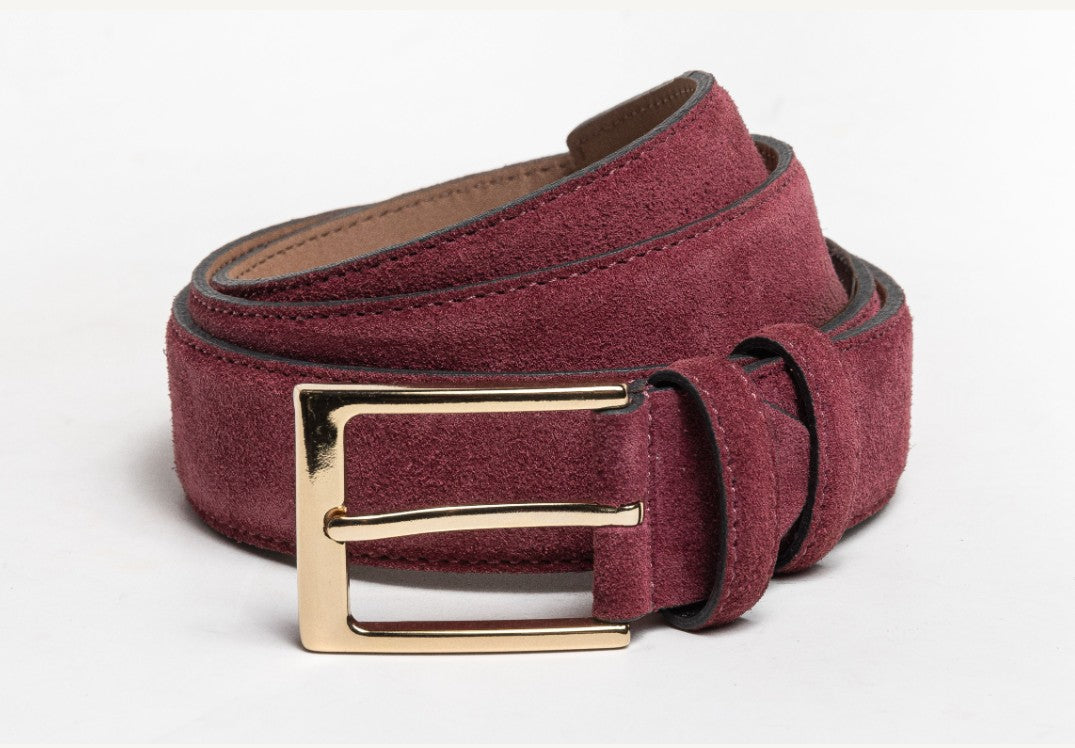 C Collection Suede Oxford - Burgundy
