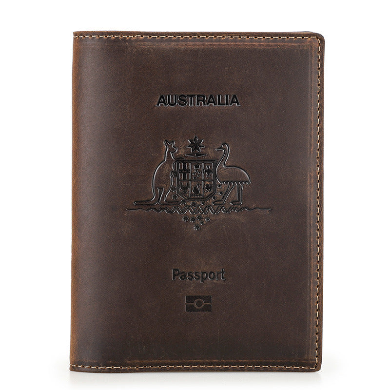 Anti theft document brushing bag Airtag travel passport bag