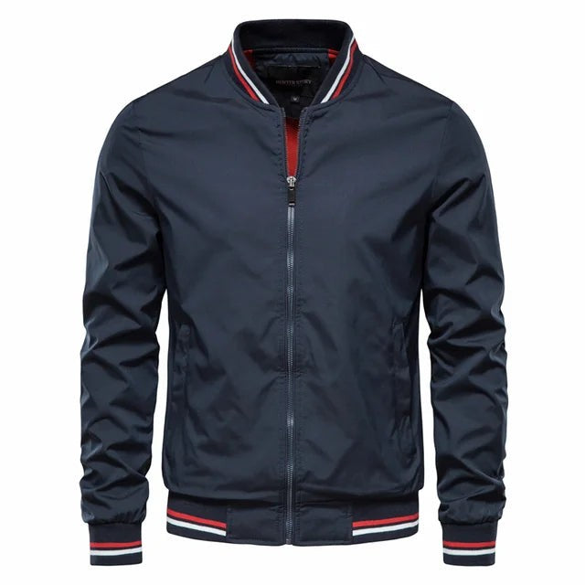 Men’s Print Baseball Jacket Men Casual Stand Collar Bomber Mens Jackets Autumn High Quality Slim Fit Jackets For Men