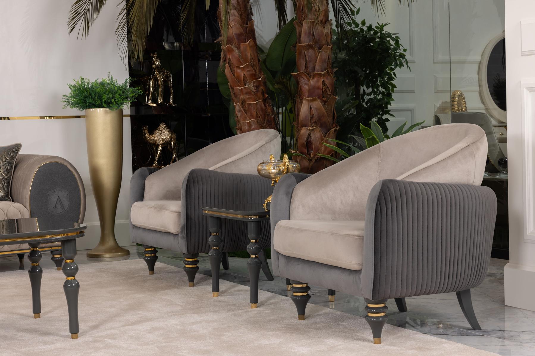 Capella Beige/Gray Living Room Set