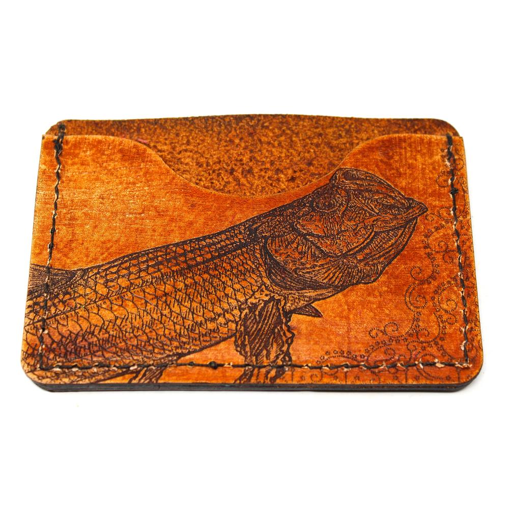 Handcrafted Leather Slim Card Holder Wallet  - Tarpon