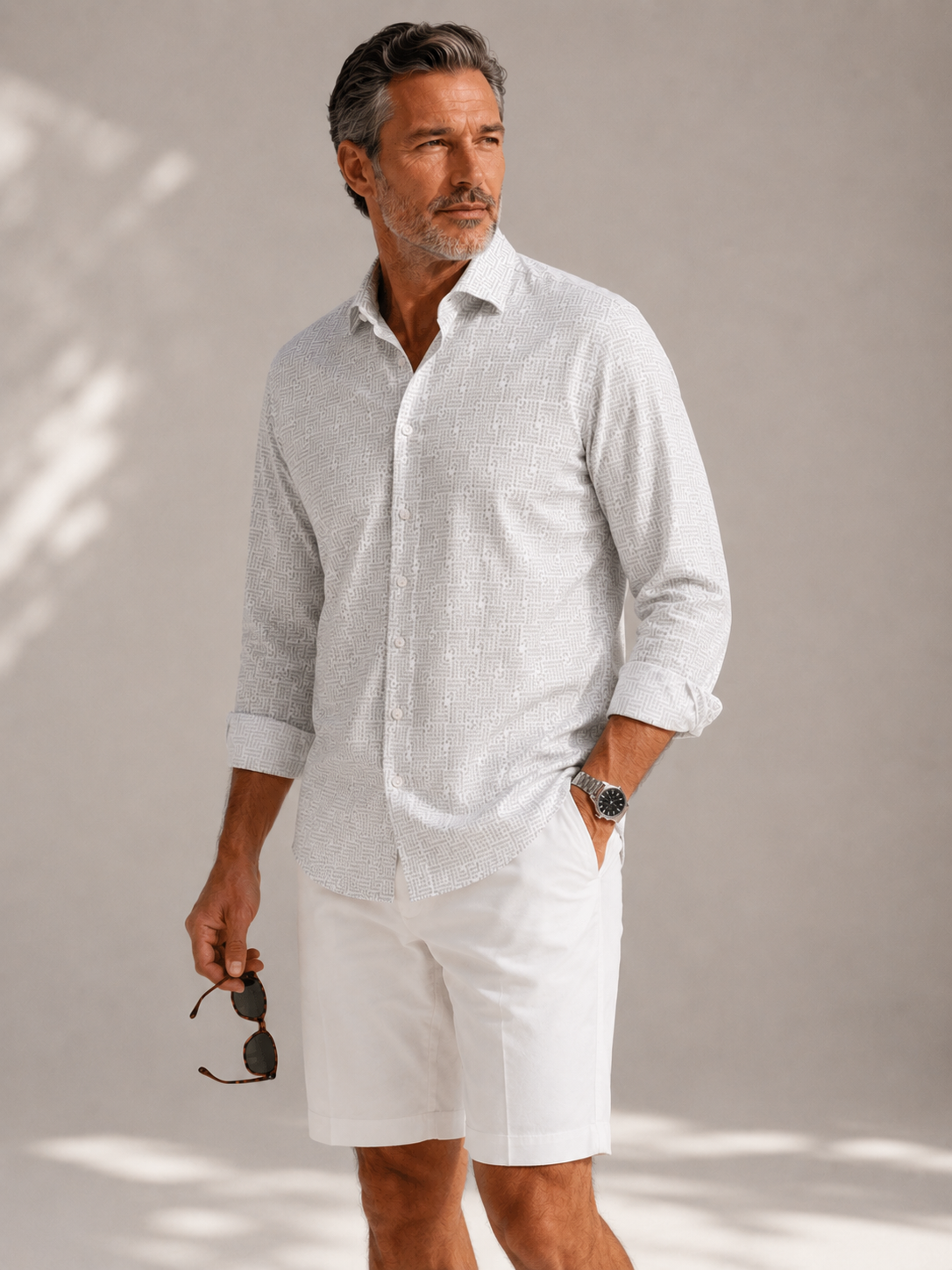 Four Corners Long Sleeve Tech Shirt  - Men