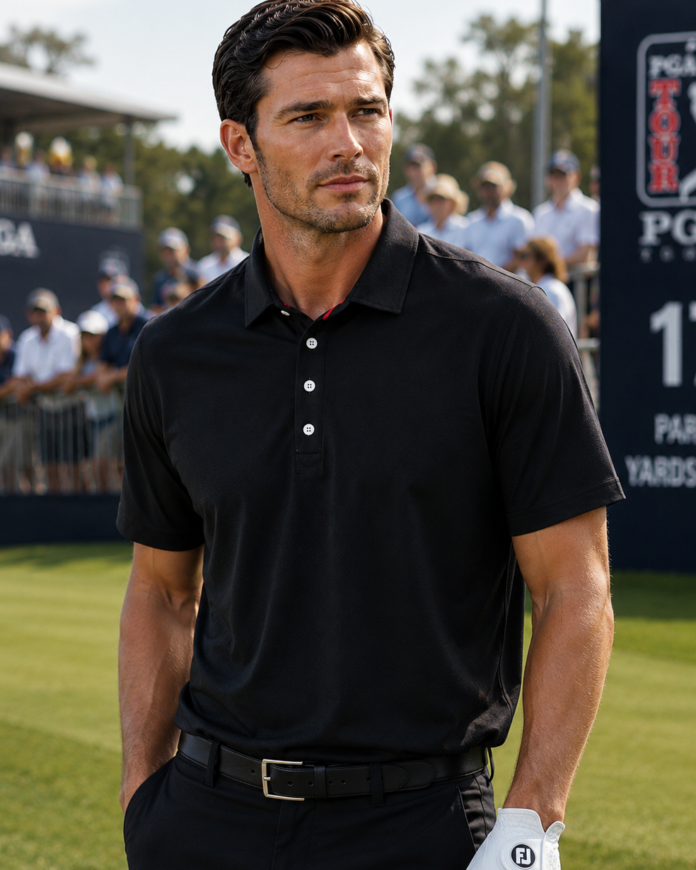 Buki Cinqo Polo - Black  - Men
