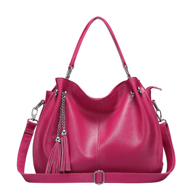 Fashion Women Genuine Leather Handbags Designer Bag Famous Real Leather Bag Ladies's Shoulder Handbag