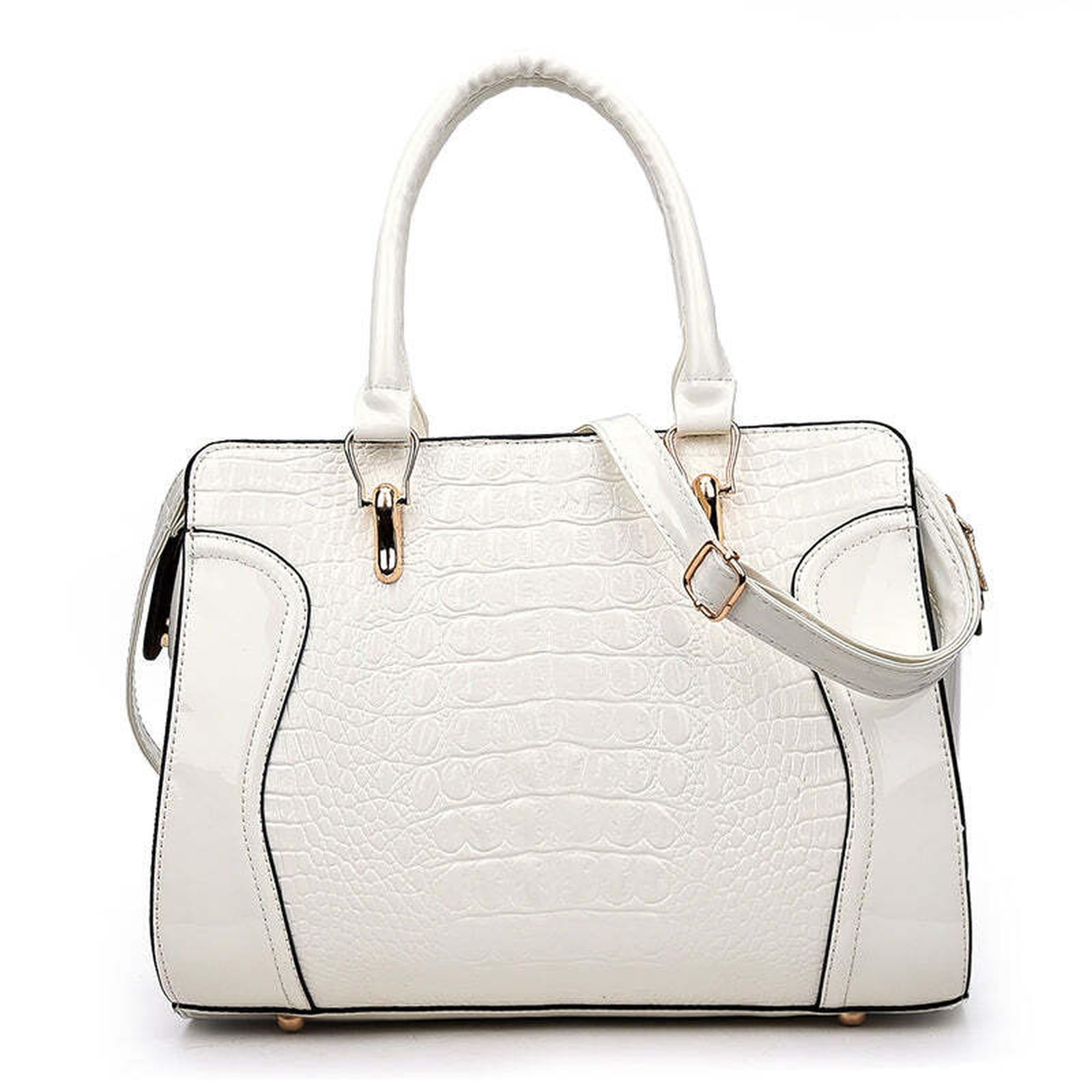 Fashion Crocodile Pattern Ladies Handbag Solid Color Shoulder Bag High Quality Leather Messenger Bags Multifunctional Travel Bag