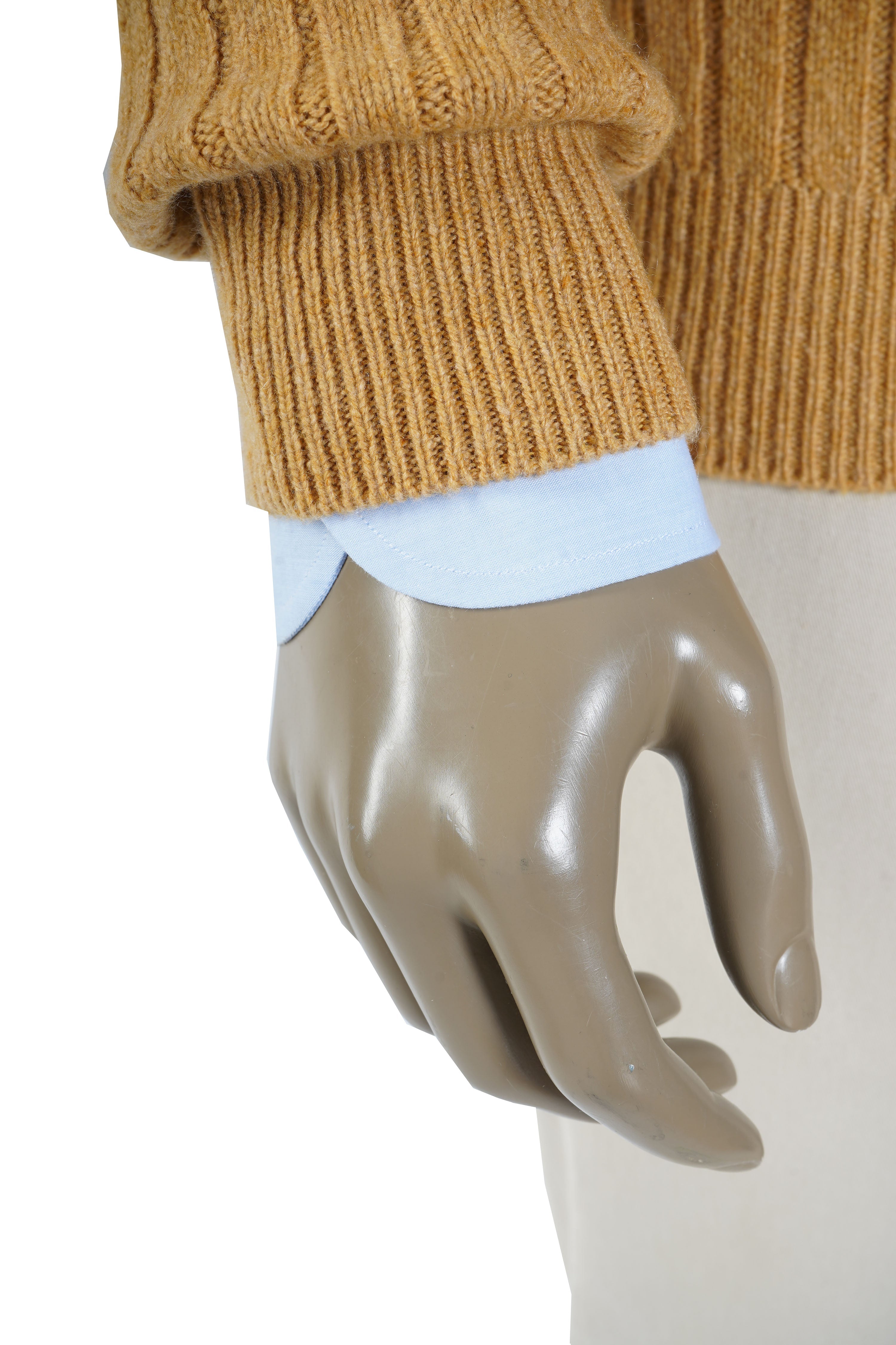 Brioni Ribbed Knit Cashmere Crewneck Sweater