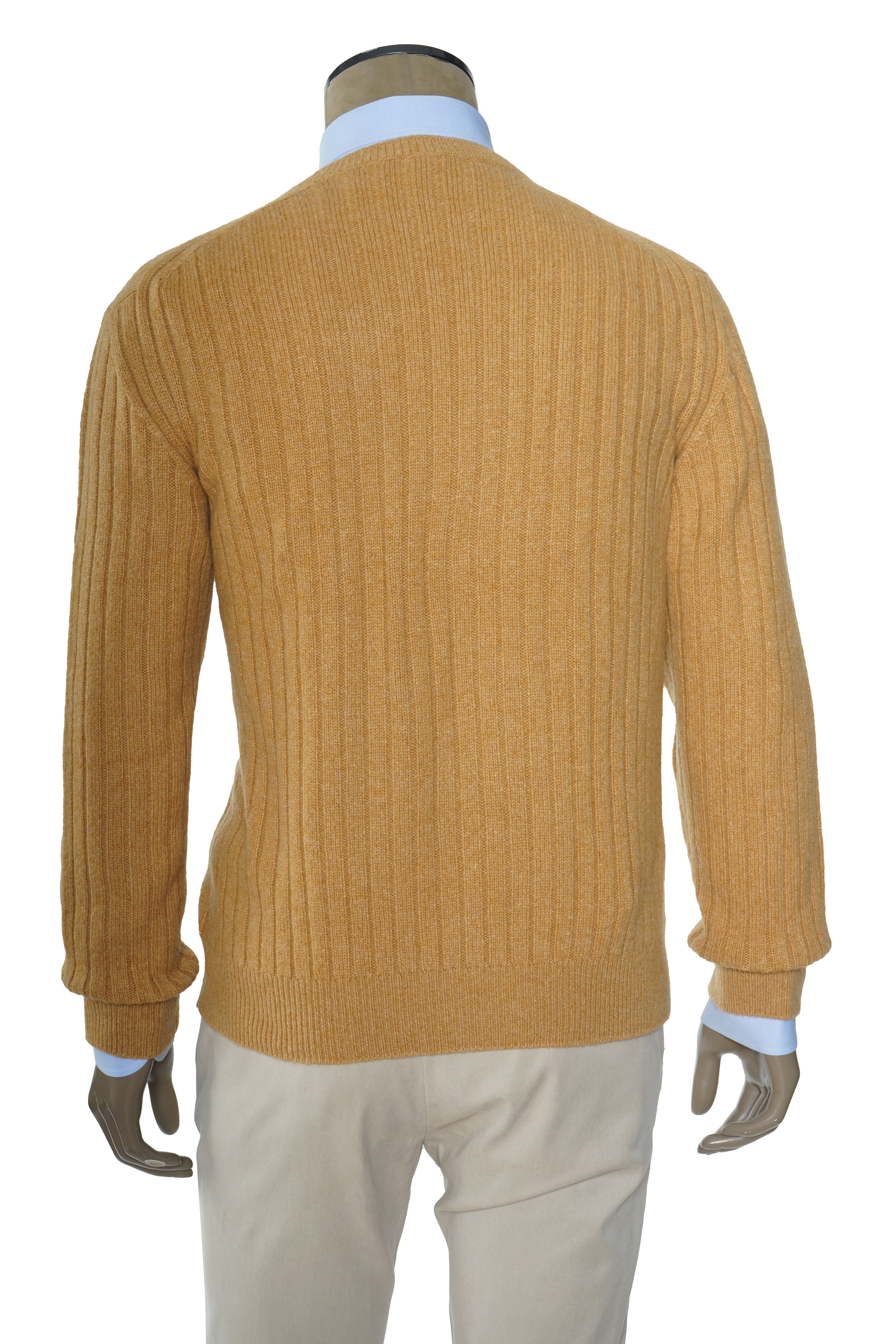 Brioni Ribbed Knit Cashmere Crewneck Sweater