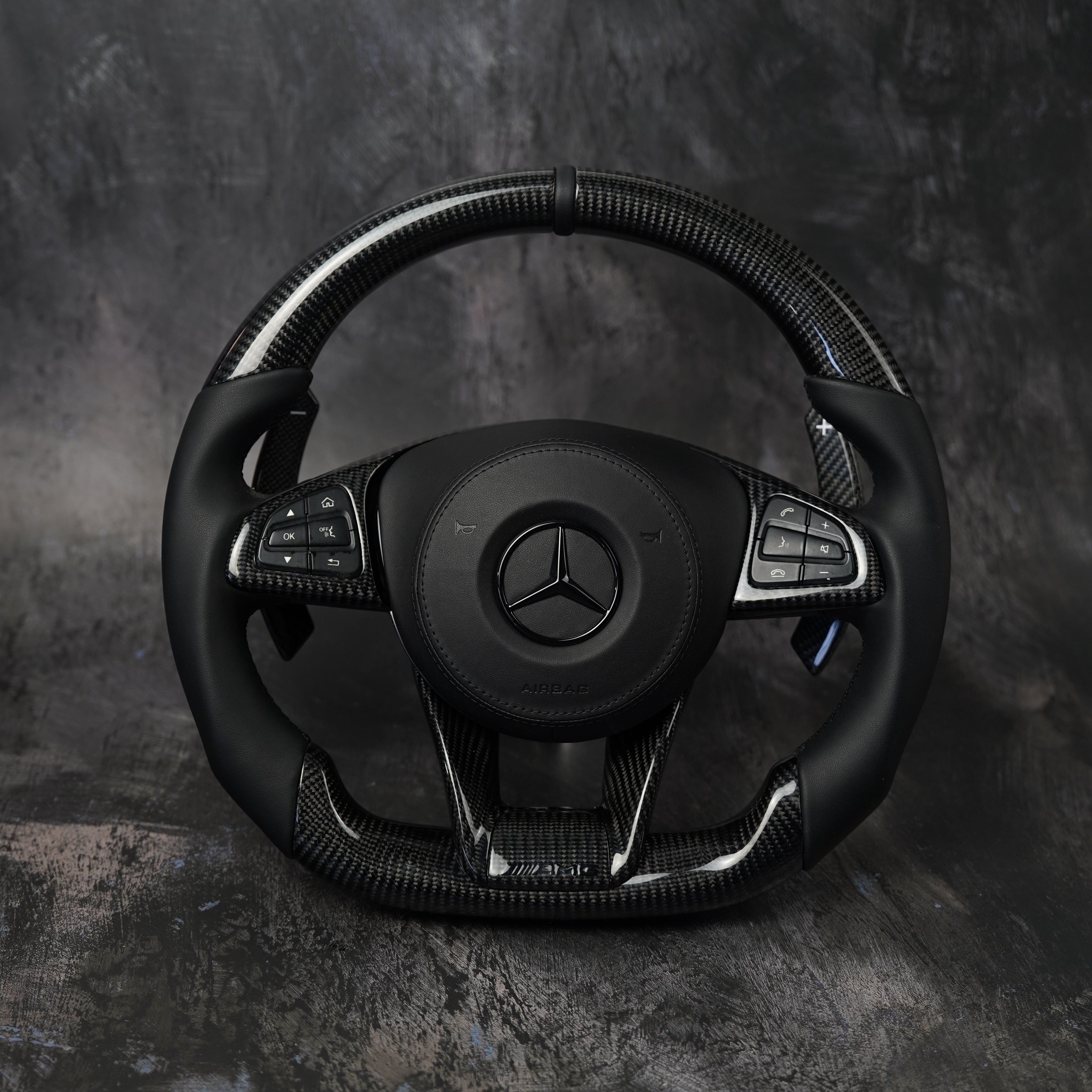 2015-2018 Mercedes Benz AMG | Retrofit for older/ non-AMG Models Available Custom Steering Wheel by Exclusive Steering