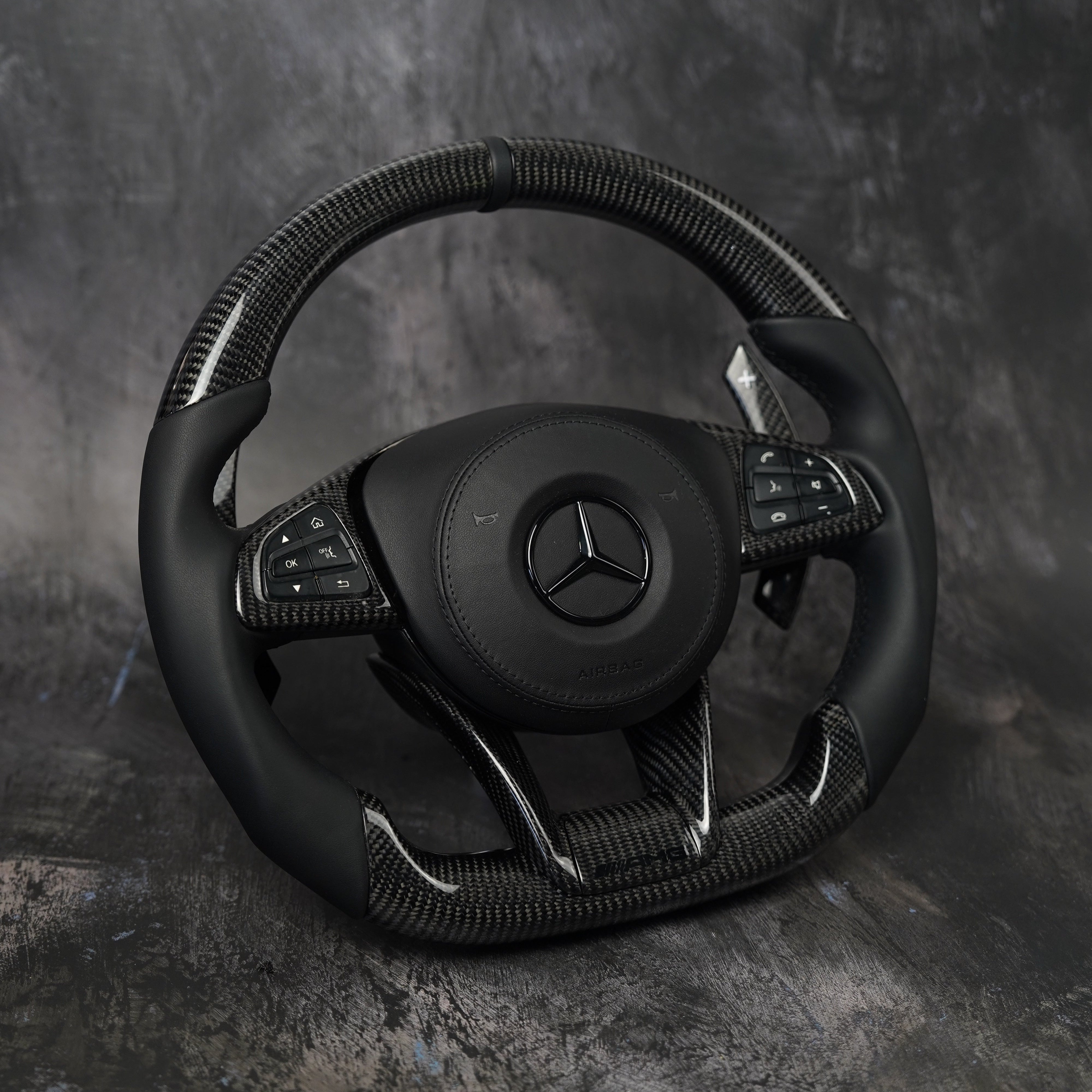 2015-2018 Mercedes Benz AMG | Retrofit for older/ non-AMG Models Available Custom Steering Wheel by Exclusive Steering