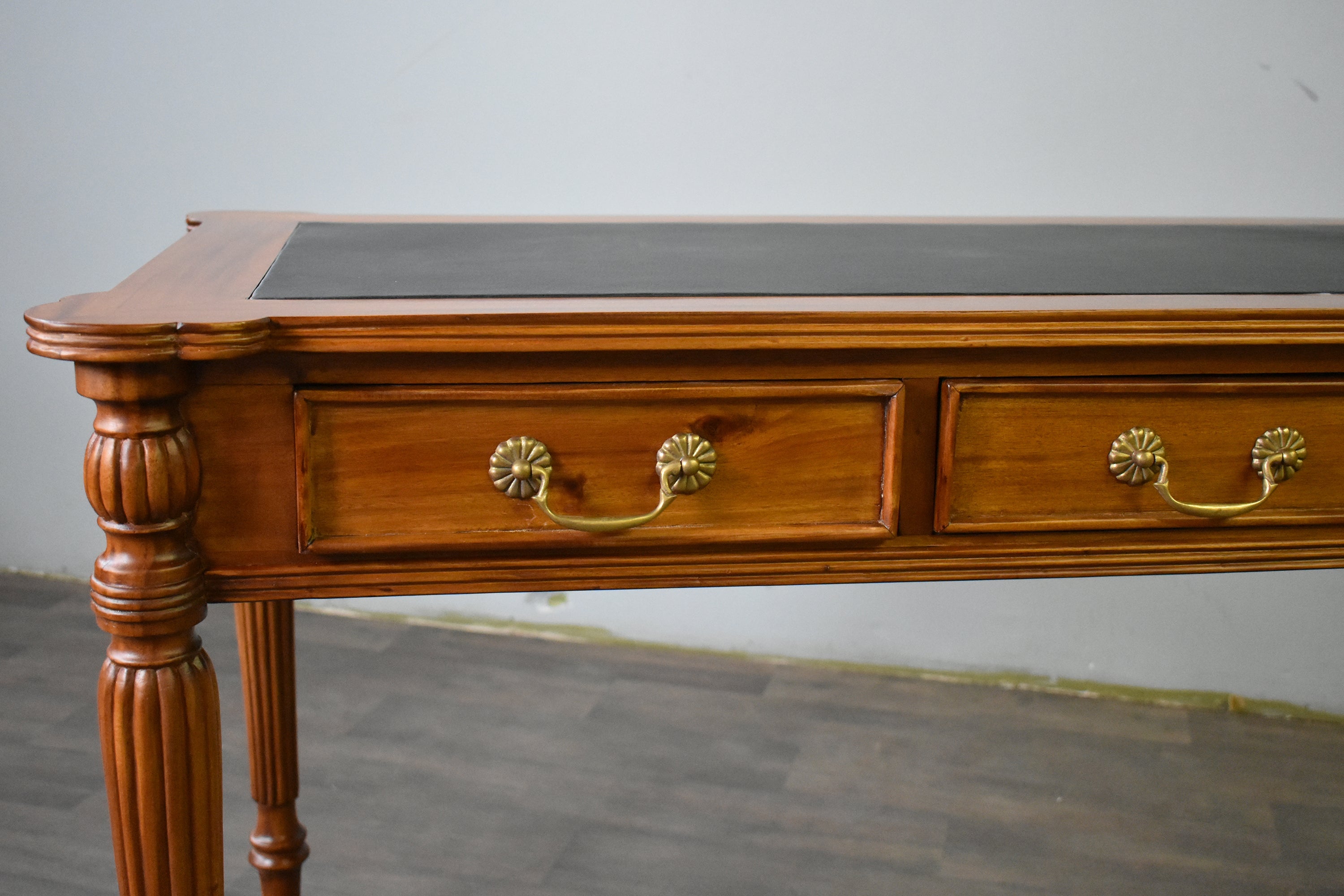 Legacy Leather Top Desk - Light Brown Walnut