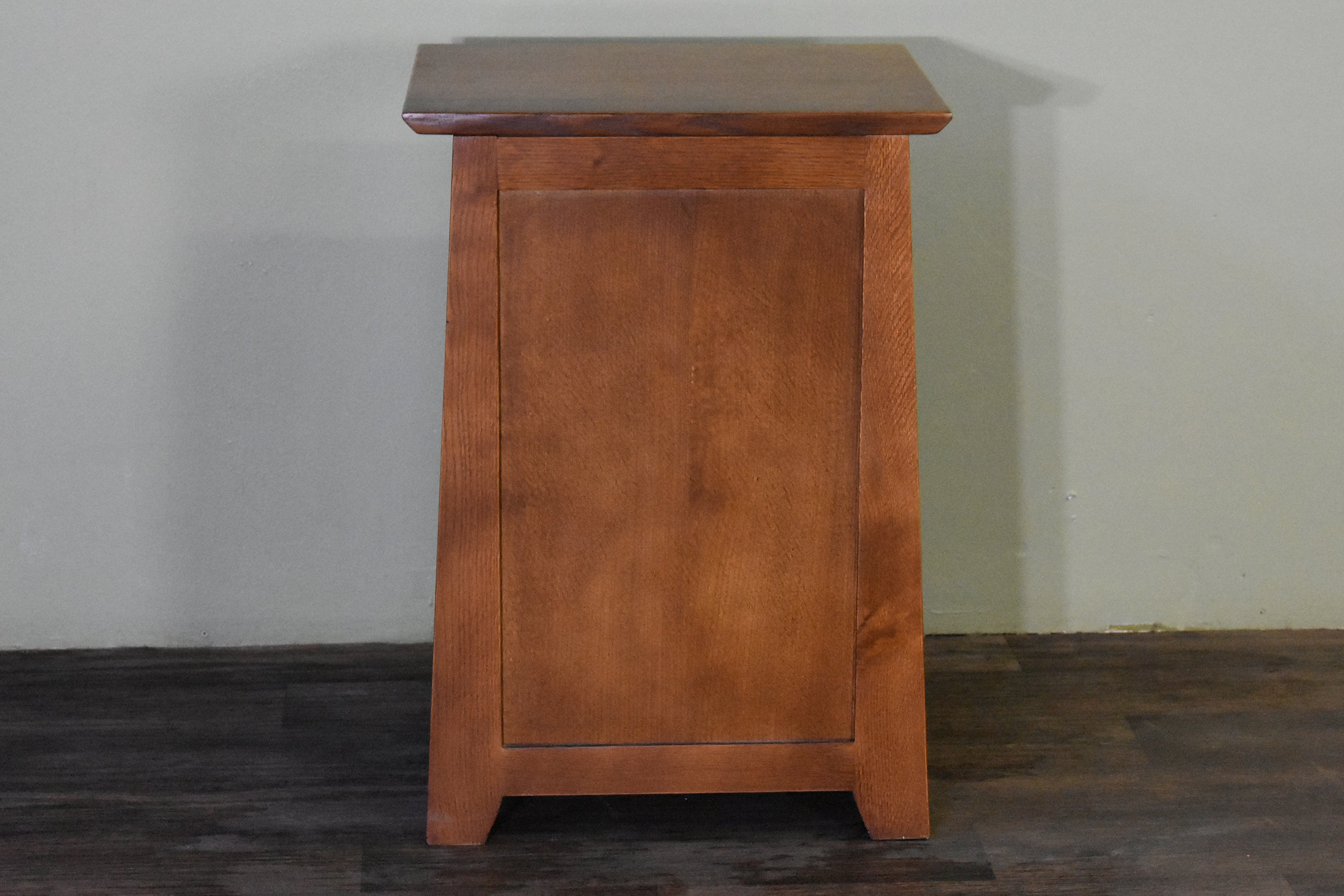 Mission Style Tapered Leg 2 Drawer Nightstand