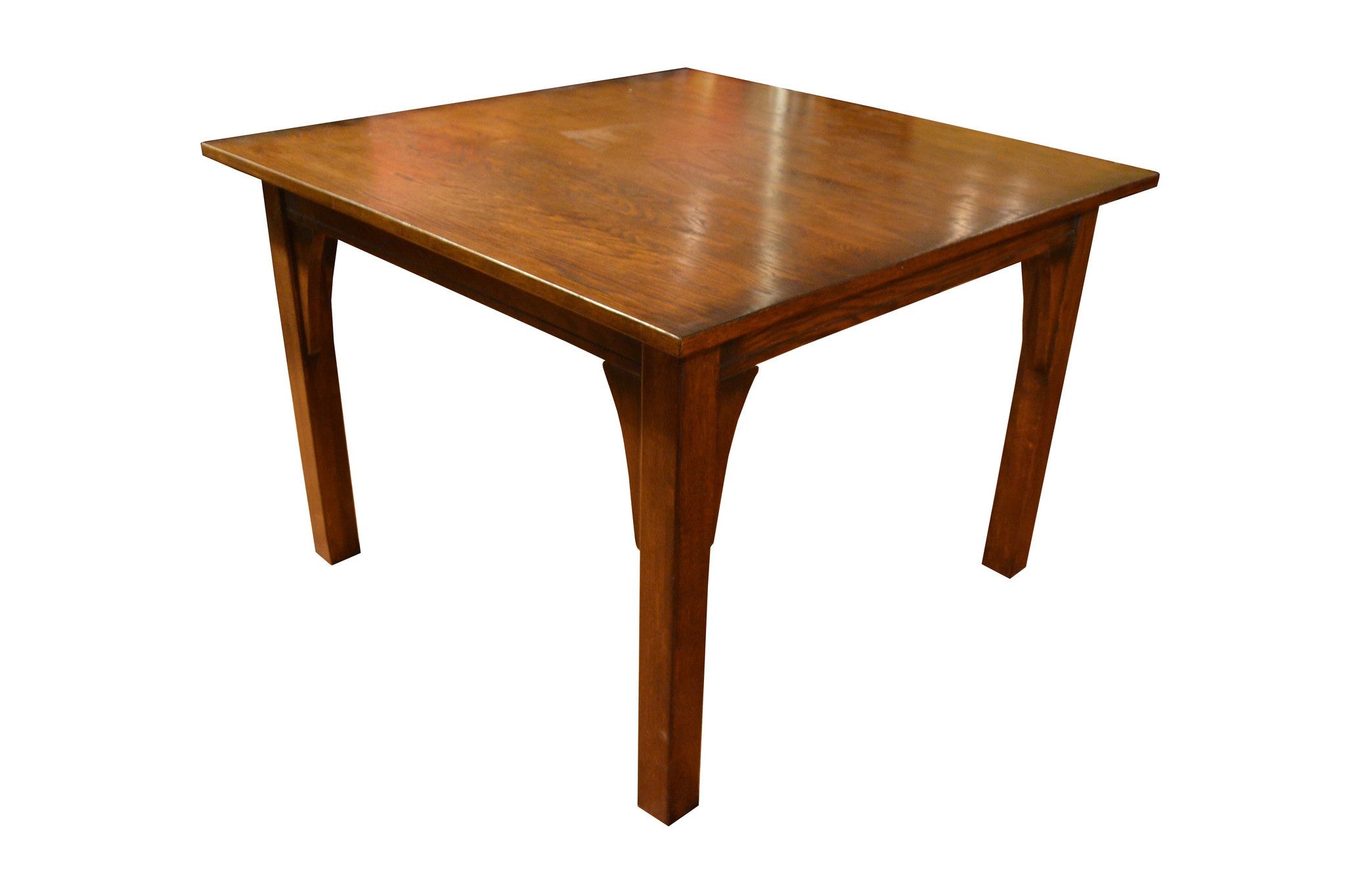 Mission Style White Oak Square Dining Table Set - (2 Colors Available)