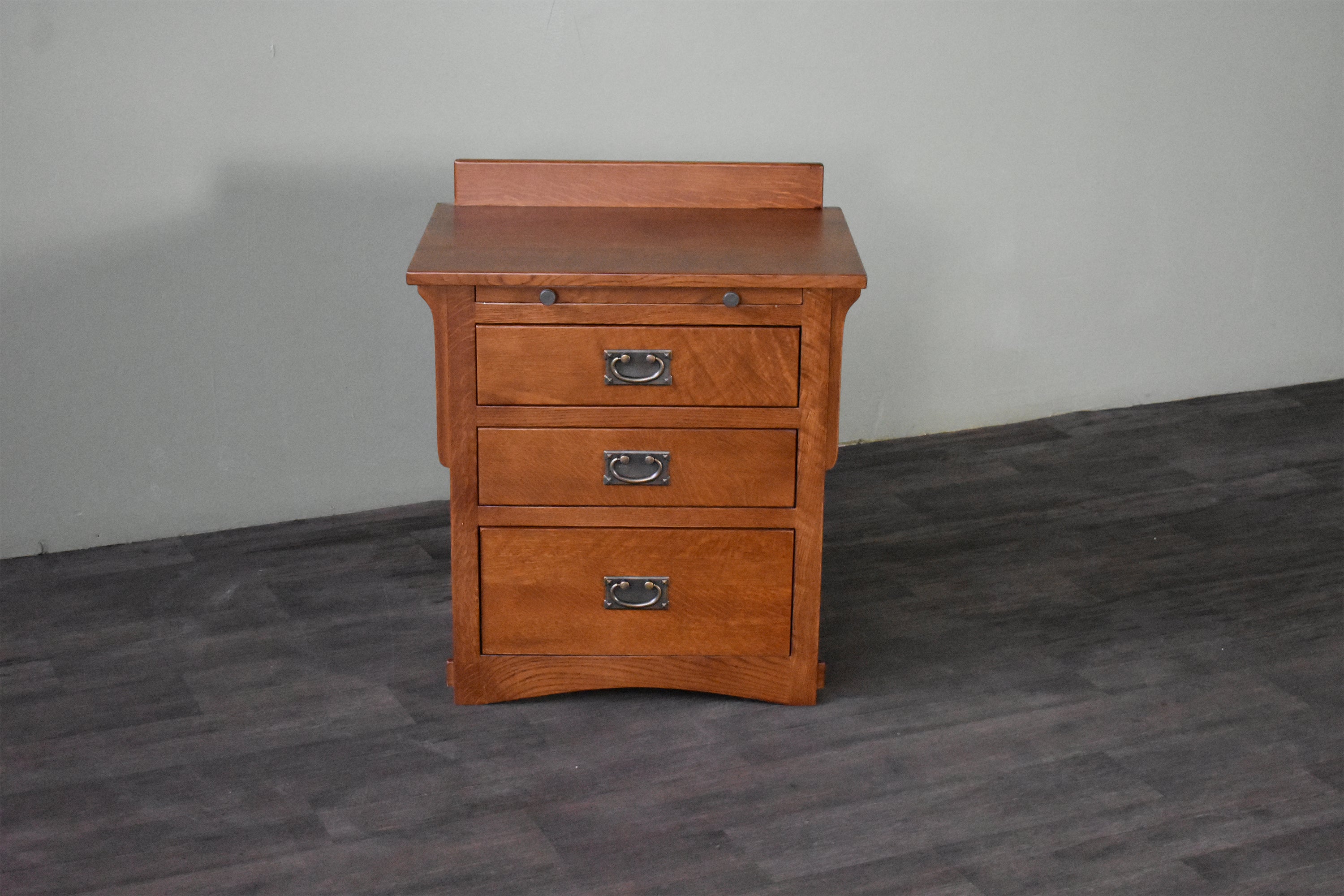 Mission Crofter 3 Drawer Nightstand - Michael's Cherry (MC-A)