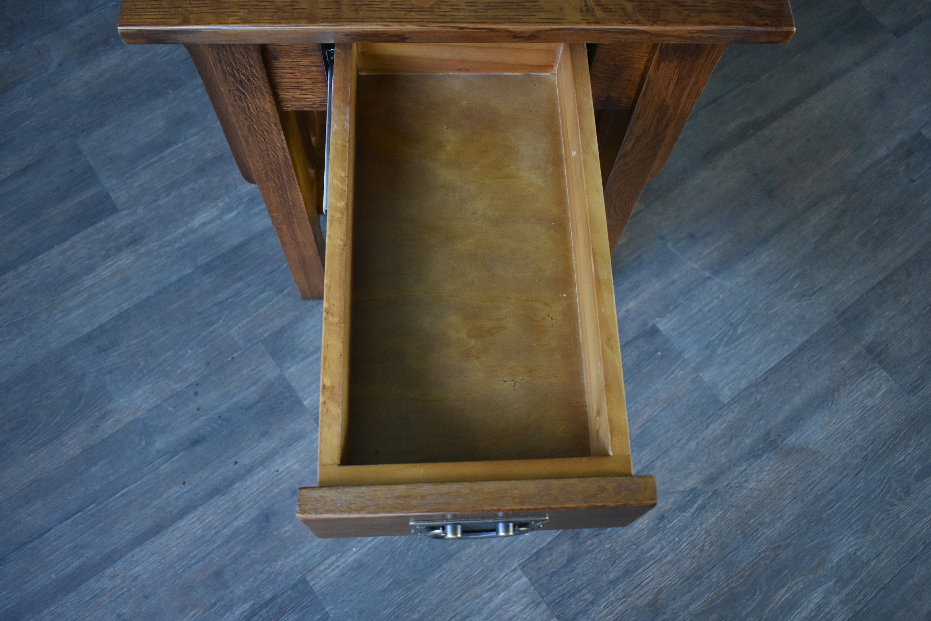 Mission Quarter Sawn Oak 1-Drawer Crofter End Table