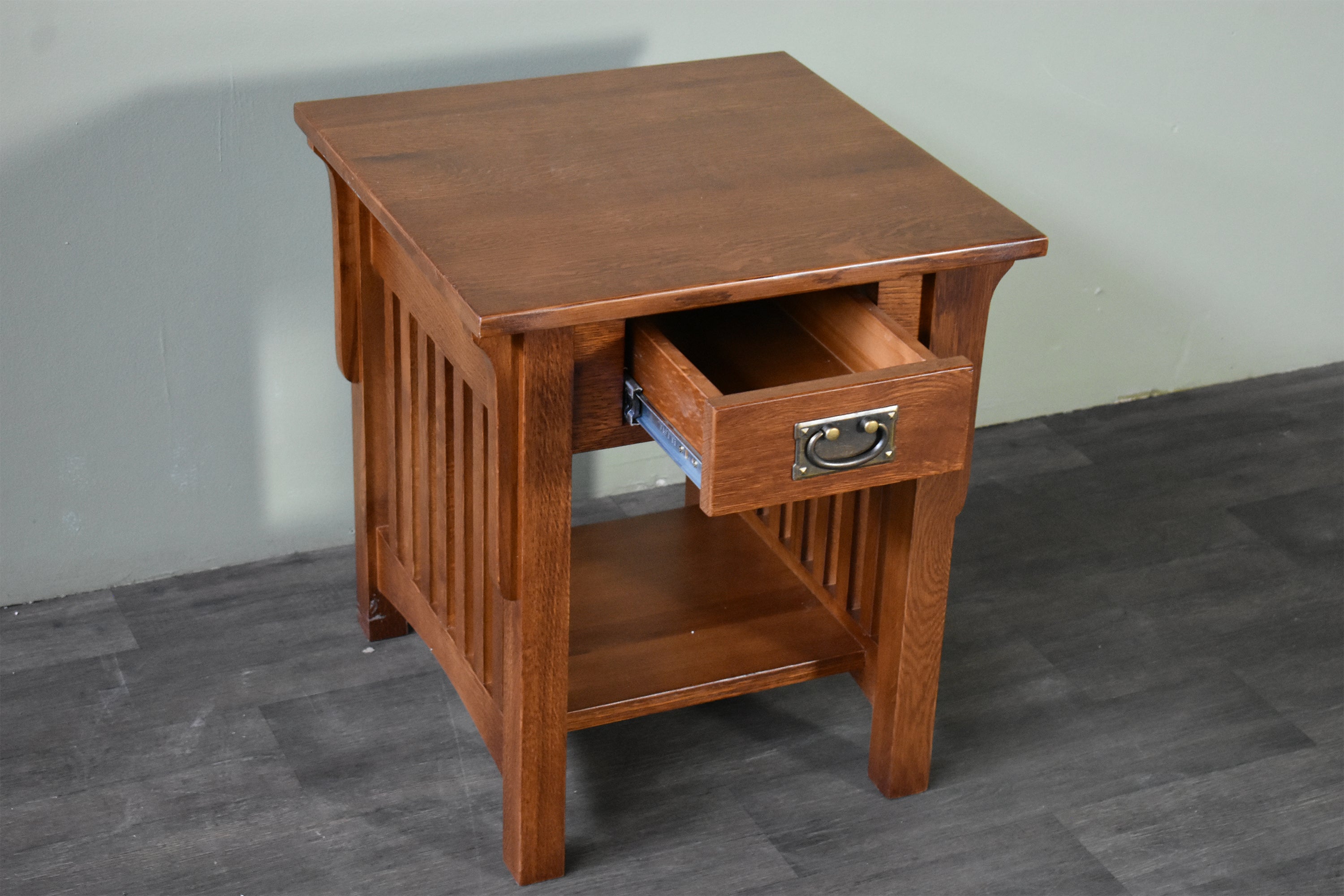 Mission Quarter Sawn Oak 1-Drawer Crofter End Table
