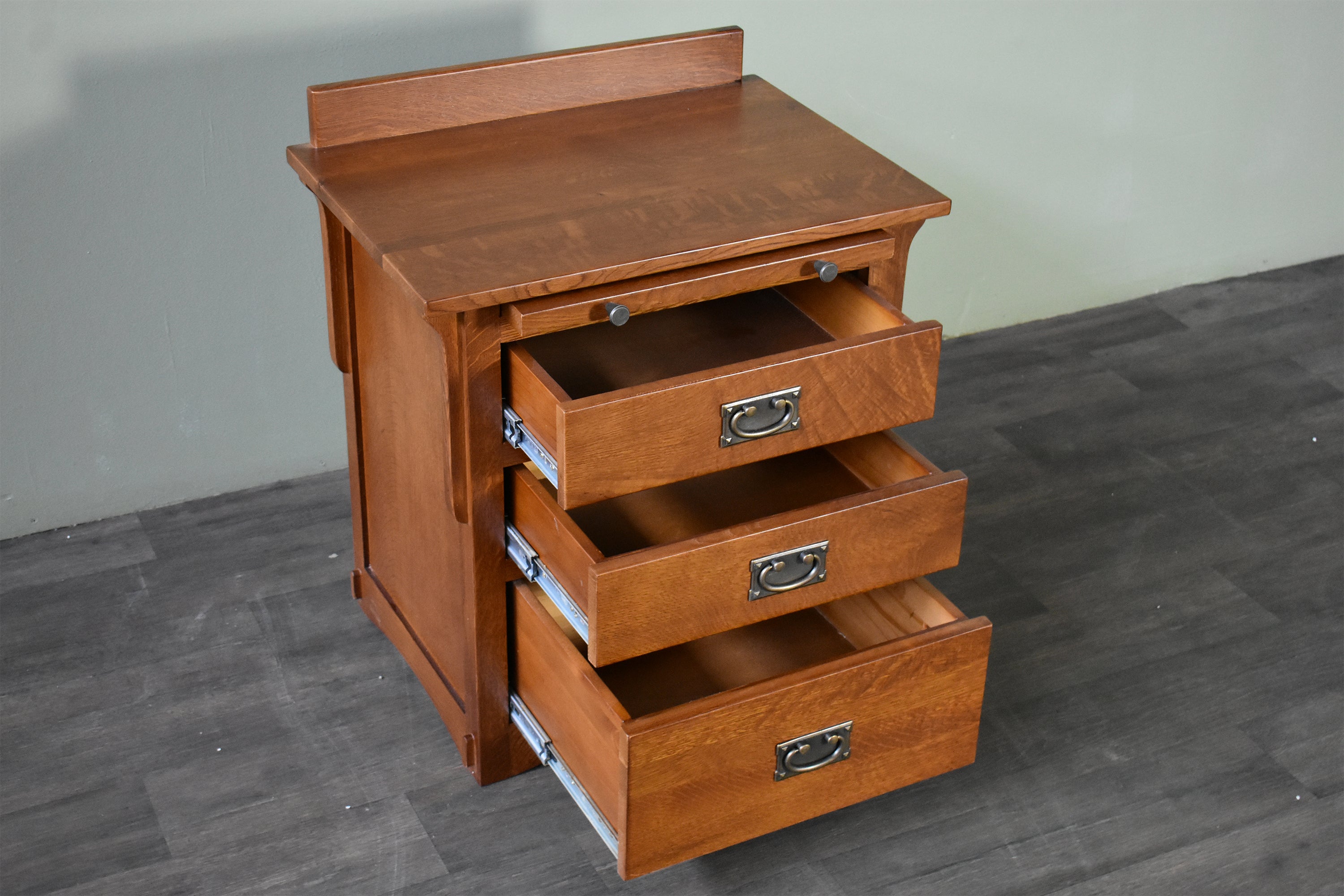 Mission Crofter 3 Drawer Nightstand - Michael's Cherry (MC-A)
