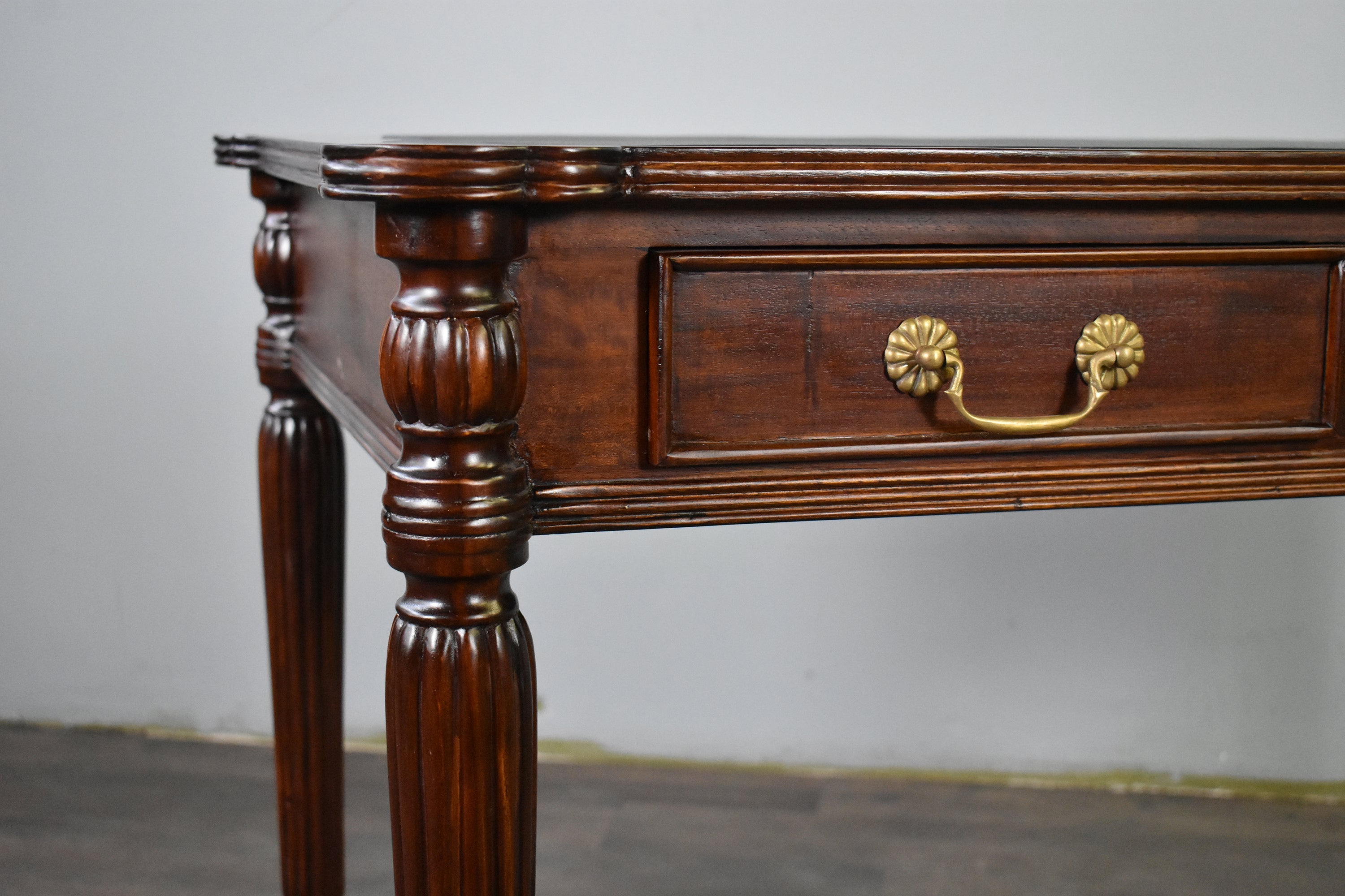 Legacy Leather Top Desk - Brown Walnut
