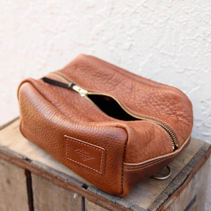 Leather Dopp Kit - USA Made