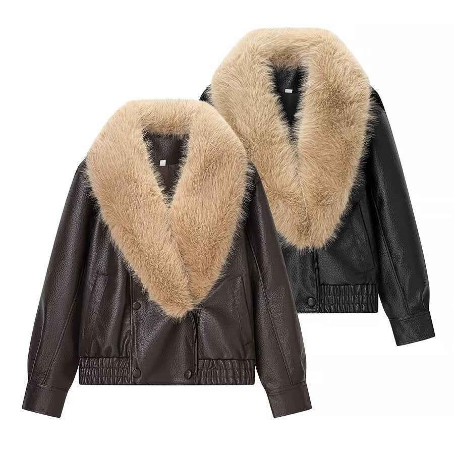 Detachable leather jacket