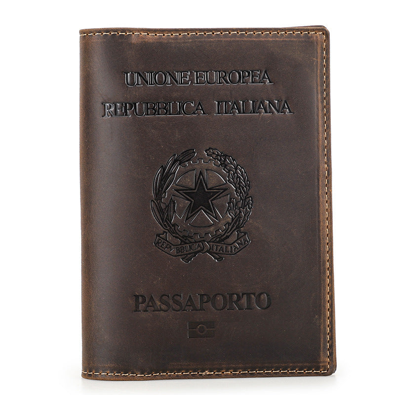 Anti theft document brushing bag Airtag travel passport bag