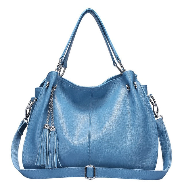 Fashion Women Genuine Leather Handbags Designer Bag Famous Real Leather Bag Ladies's Shoulder Handbag