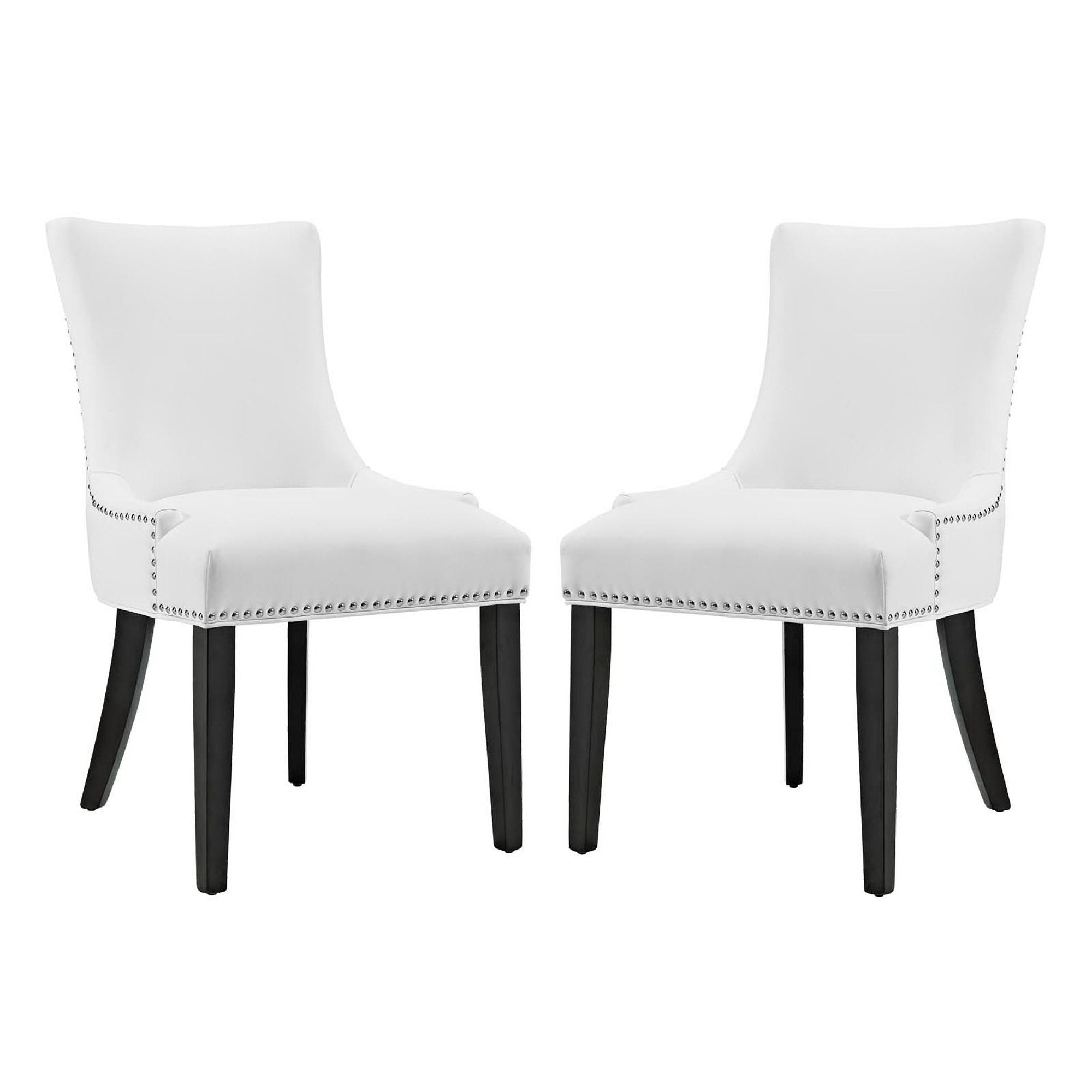 Marquis Faux Leather Dining Chair Set of 2 by Modway
