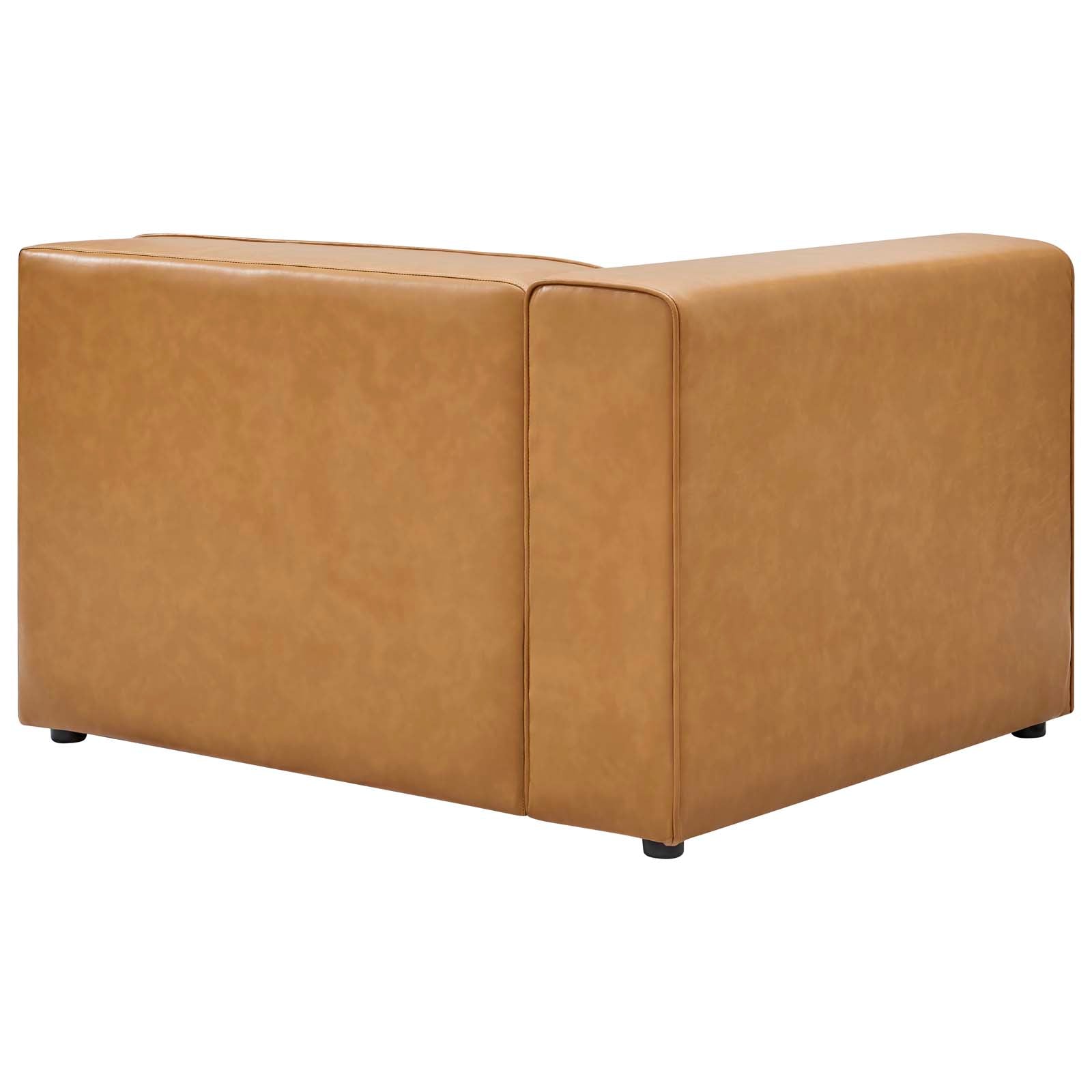 Mingle Vegan Leather Sofa and Ottoman Set by Modway