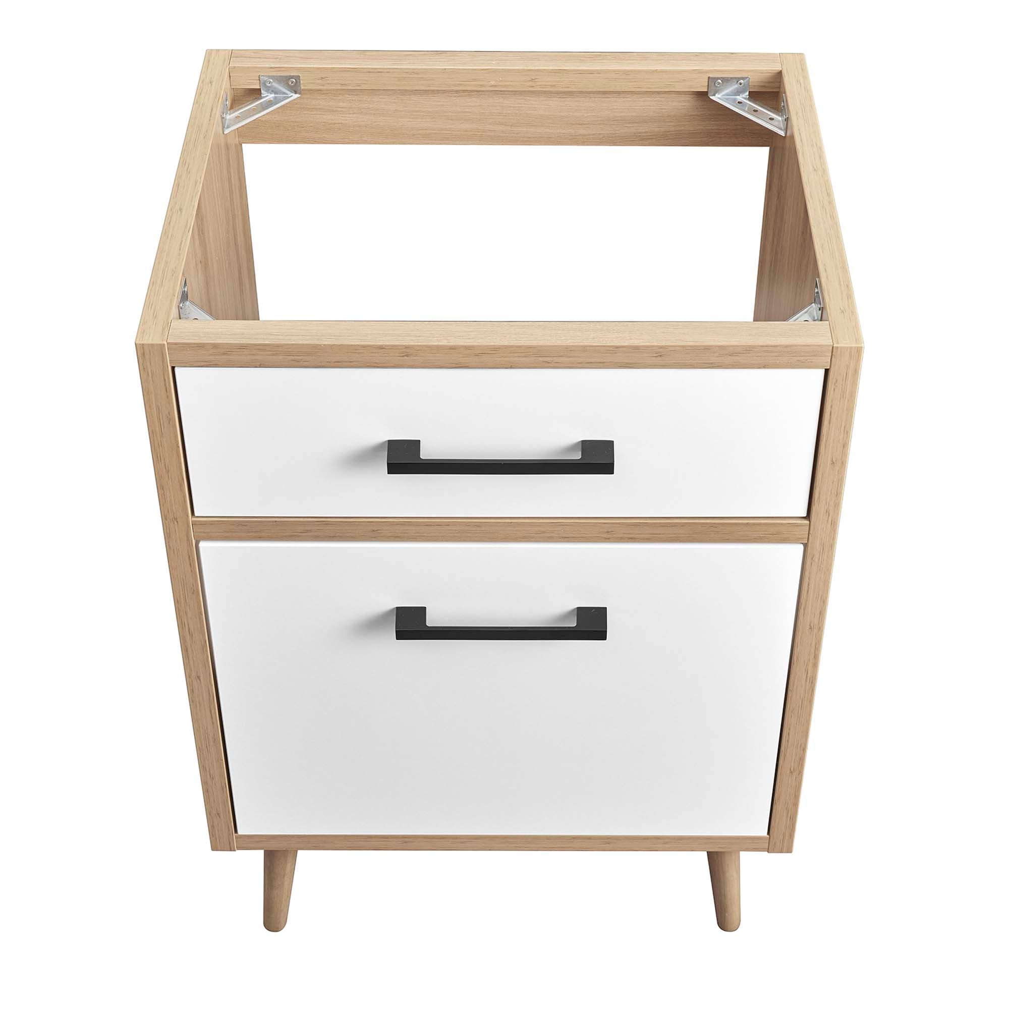 Maverick 24" Bathroom Vanity Cabinet Oak White