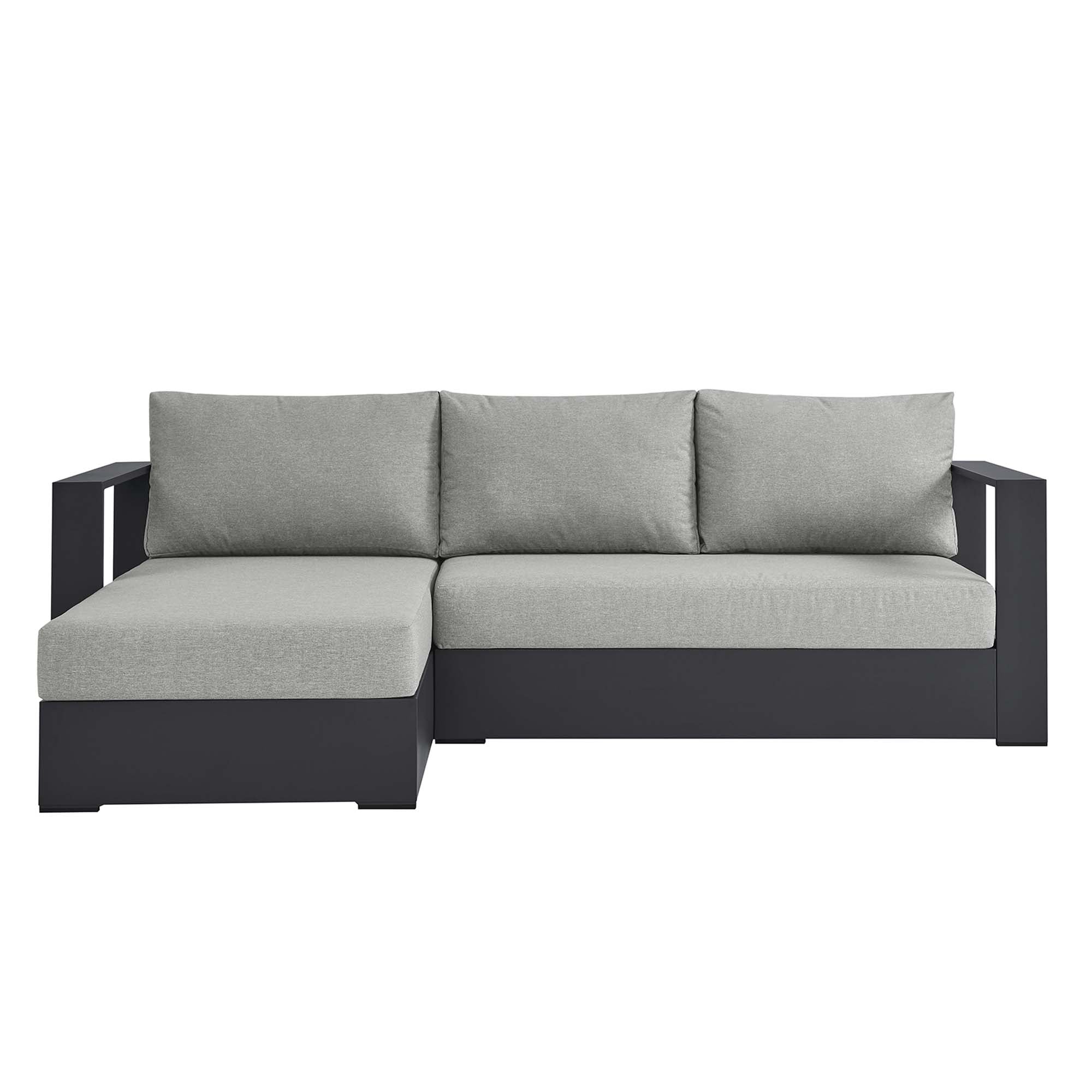Tahoe 2-Piece Outdoor Patio Powder-Coated Aluminum Sectional Sofa Set