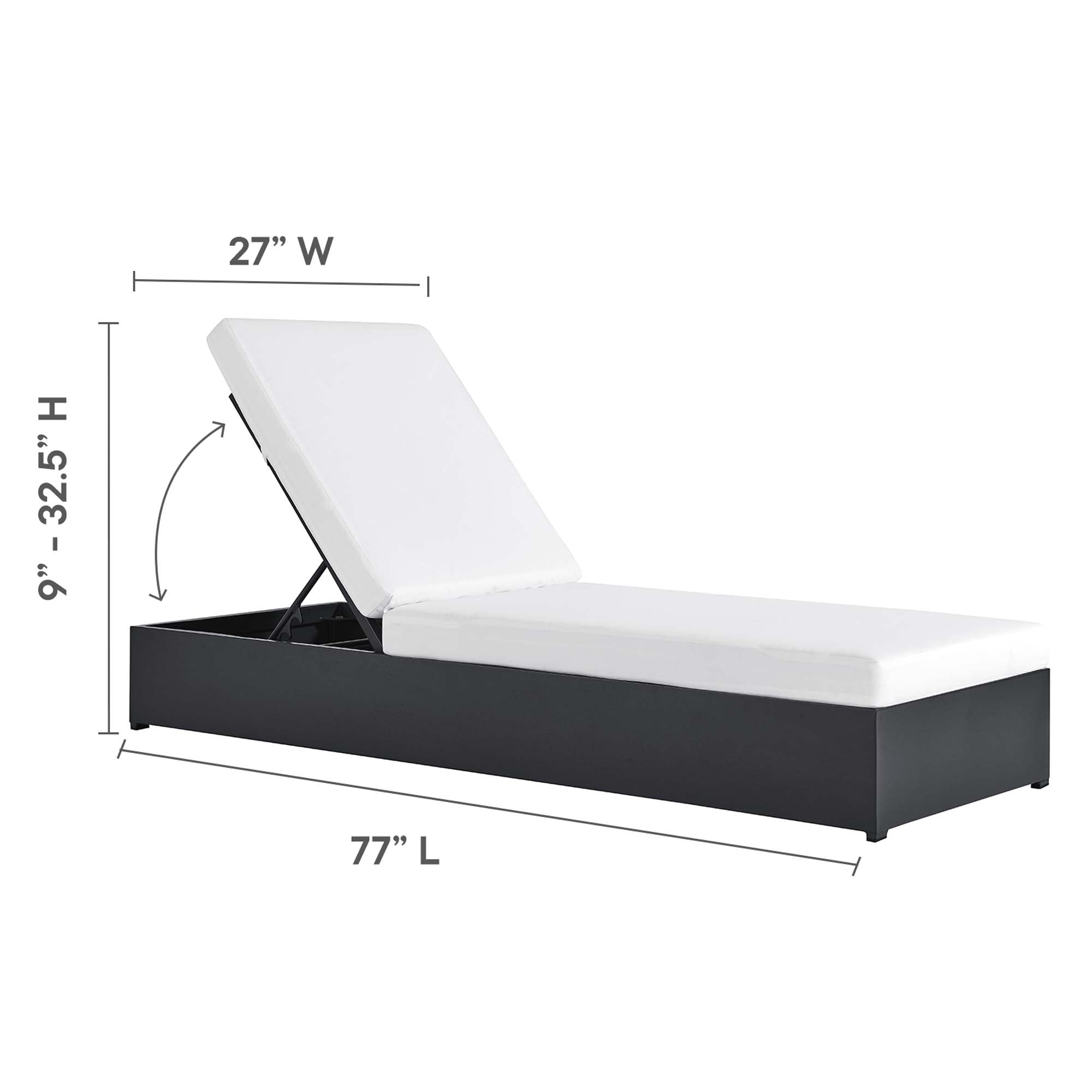 Tahoe 3-Piece Outdoor Patio Chaise Lounge Set