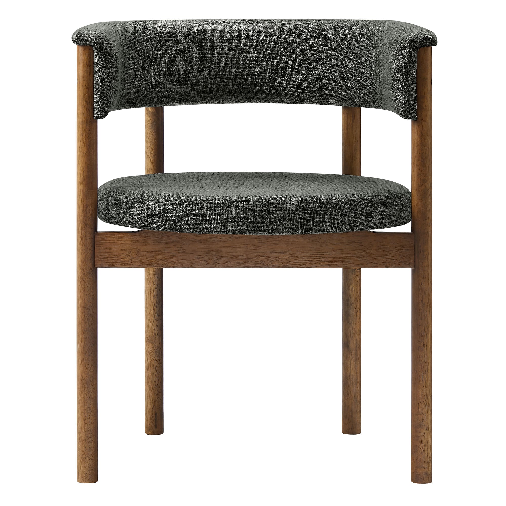Clea Curved Upholstered Dining Chairs Set of 2
