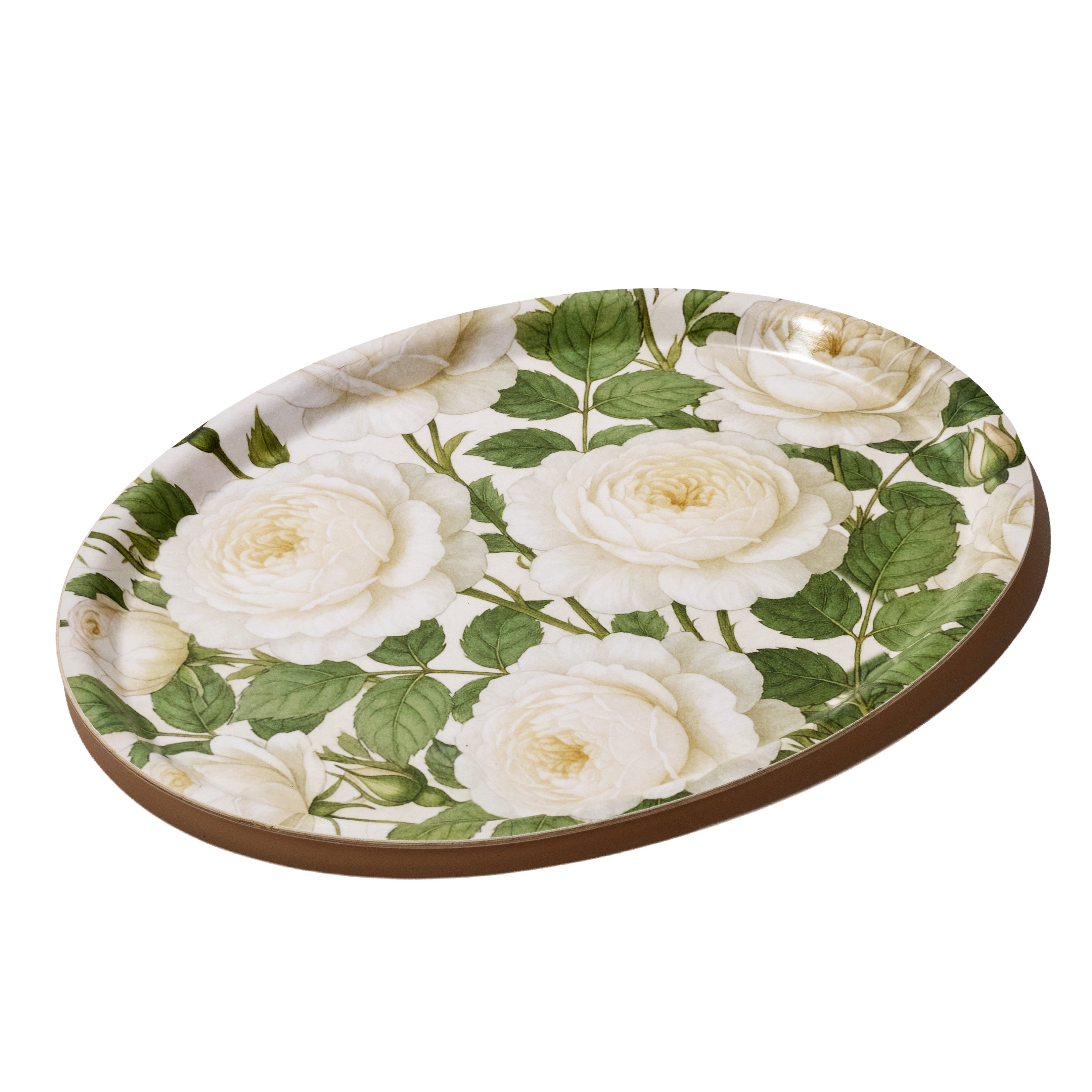 English Garden Birchwood Decorative Tray - Oval