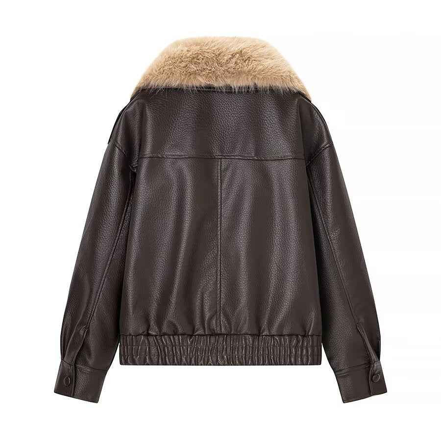 Detachable leather jacket