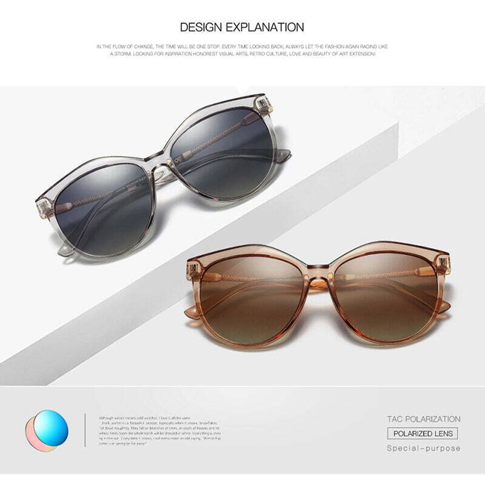Luxury Polarized Sunglasses Women Metal Temples Sunglasses Gradient Lens Sun Glasses Women Luxury Brand
