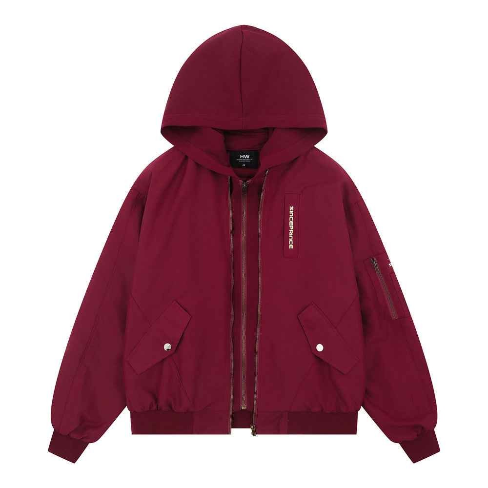 Fake two hooded jackets