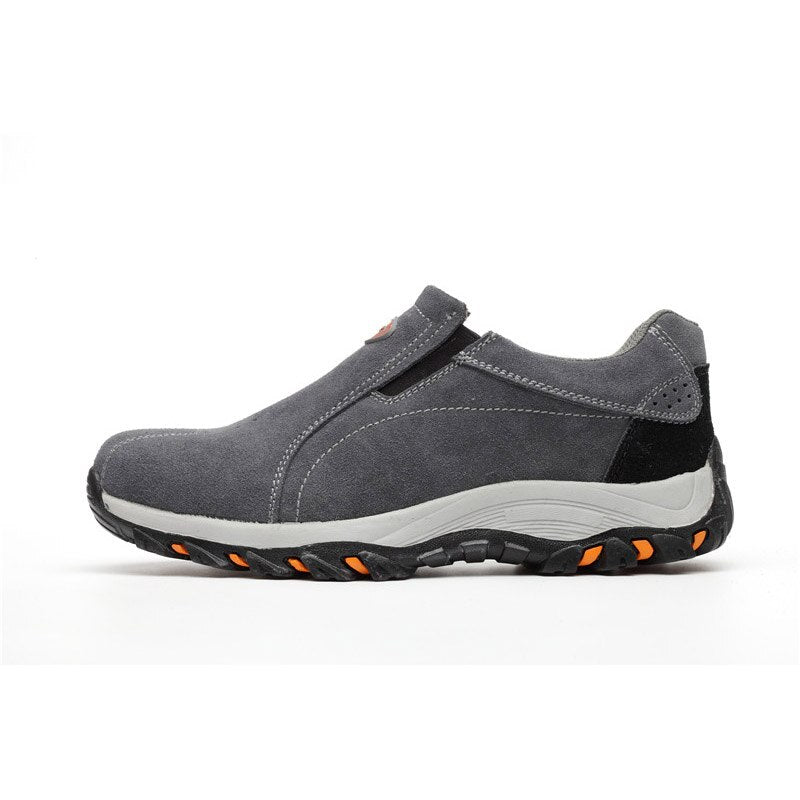Steel toecap women men work & safety boots genuine leather steel mid sole man woman shoes